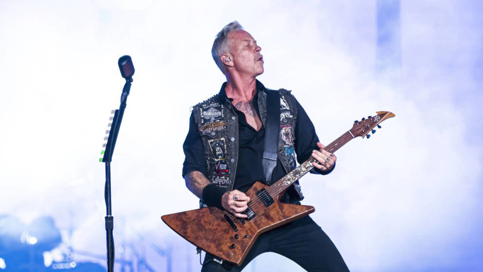 Chicago, Illinois: James Hetfield von Metallica an Tag 1 auf dem Lollapalooza Festival 2022