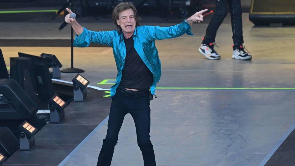 Mick Jagger und die Stones beim Berlin-Konzert in der Waldbühne