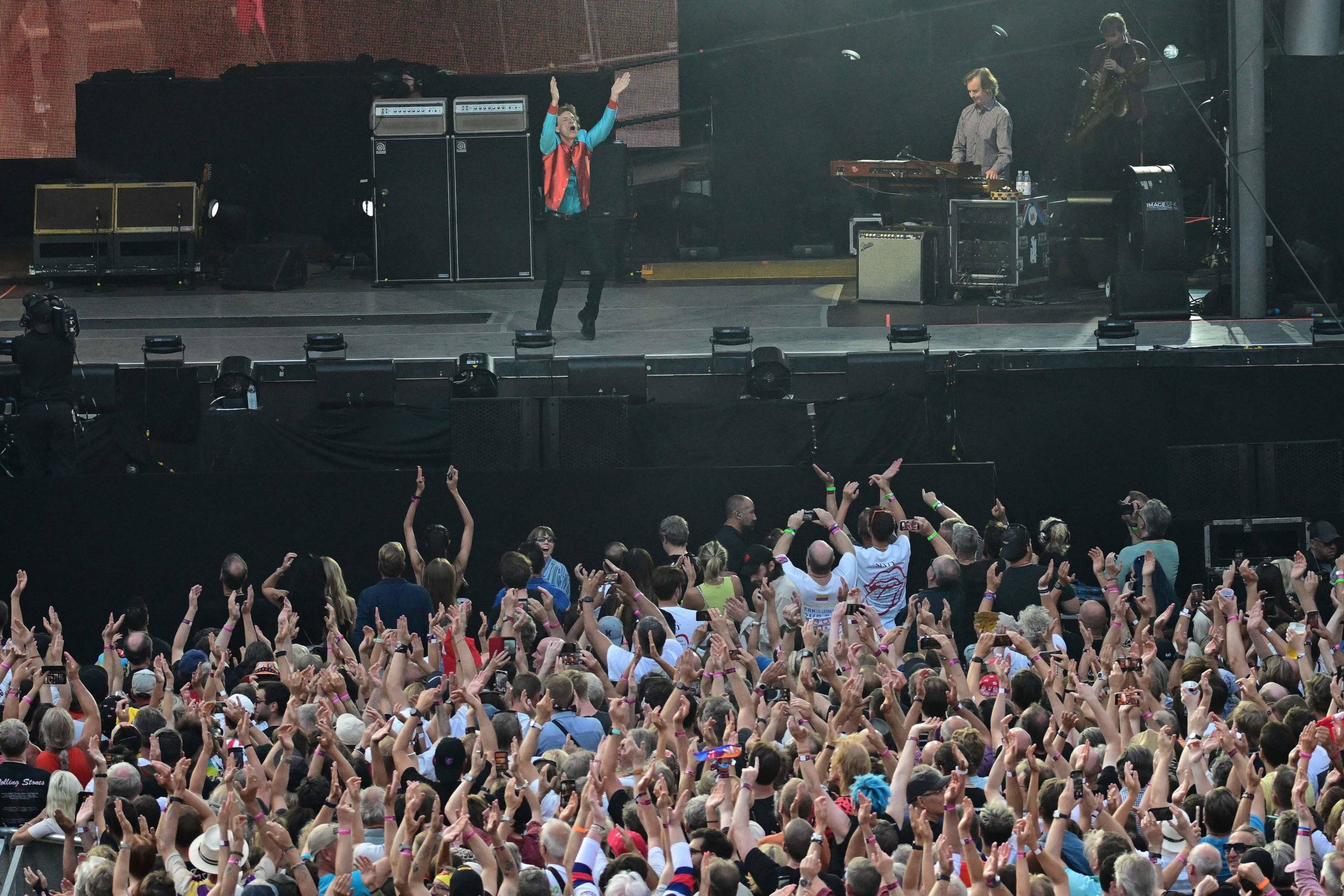 Mick Jagger auf der Waldbühne in Berlin