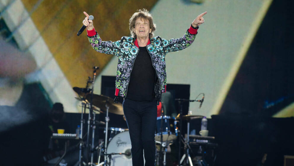 Paris, Frankreich: Mick Jagger von The Rolling Stones live im Hippodrome de Longchamp, 2022
