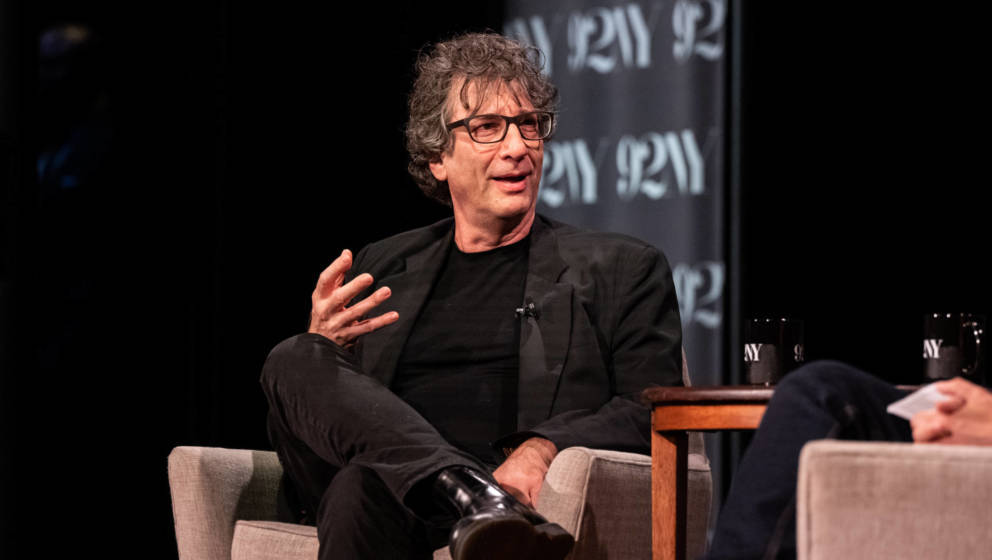 NEW YORK, NEW YORK - AUGUST 22: Author Neil Gaiman discusses his new series “The Sandman” at 92nd Street Y on August 22, 
