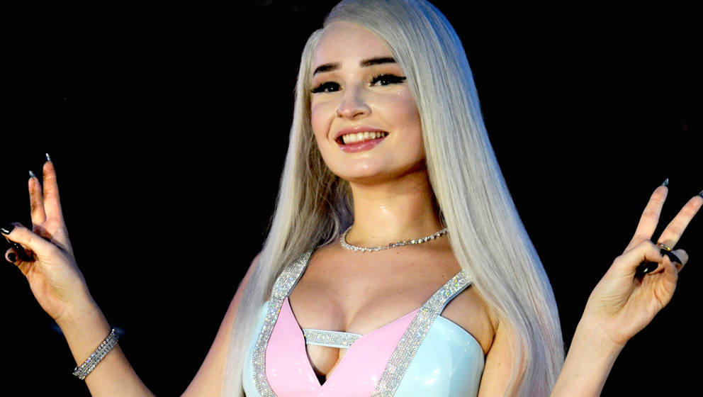 MANCHESTER, ENGLAND - AUGUST 24: Kim Petras poses backstage during Manchester Pride 2019 on August 24, 2019 in Manchester, En