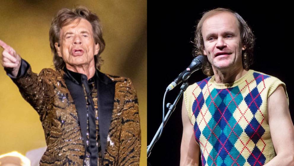 Eine gewisse Ähnlichkeit ist nicht von der Hand zu weisen: Mick Jagger und Olaf Schubert.