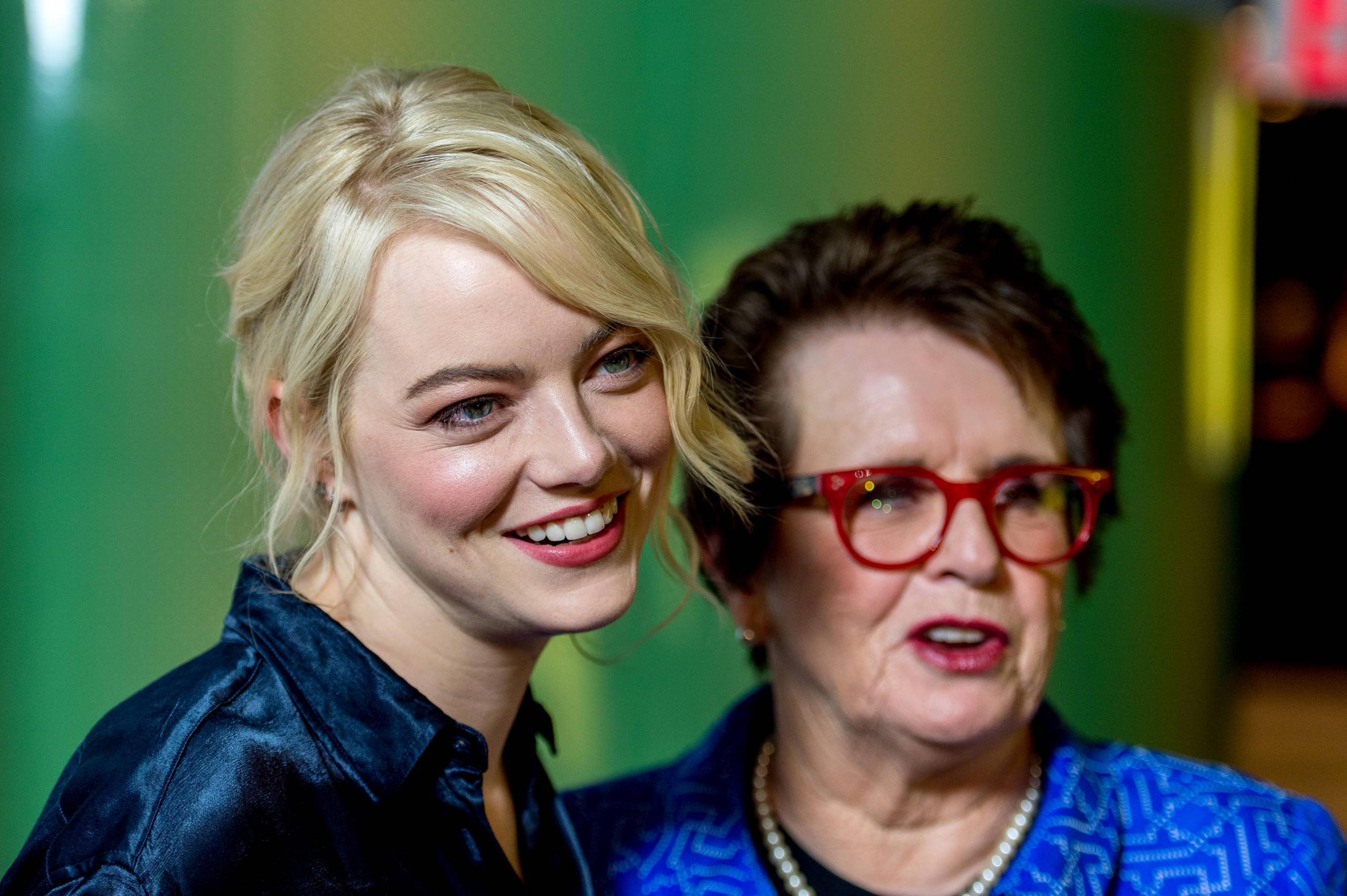 NEW YORK, NY - SEPTEMBER 19:  Emma Stone and Billie Jean King attend "Battle of the Sexes" special anniversary screening a...