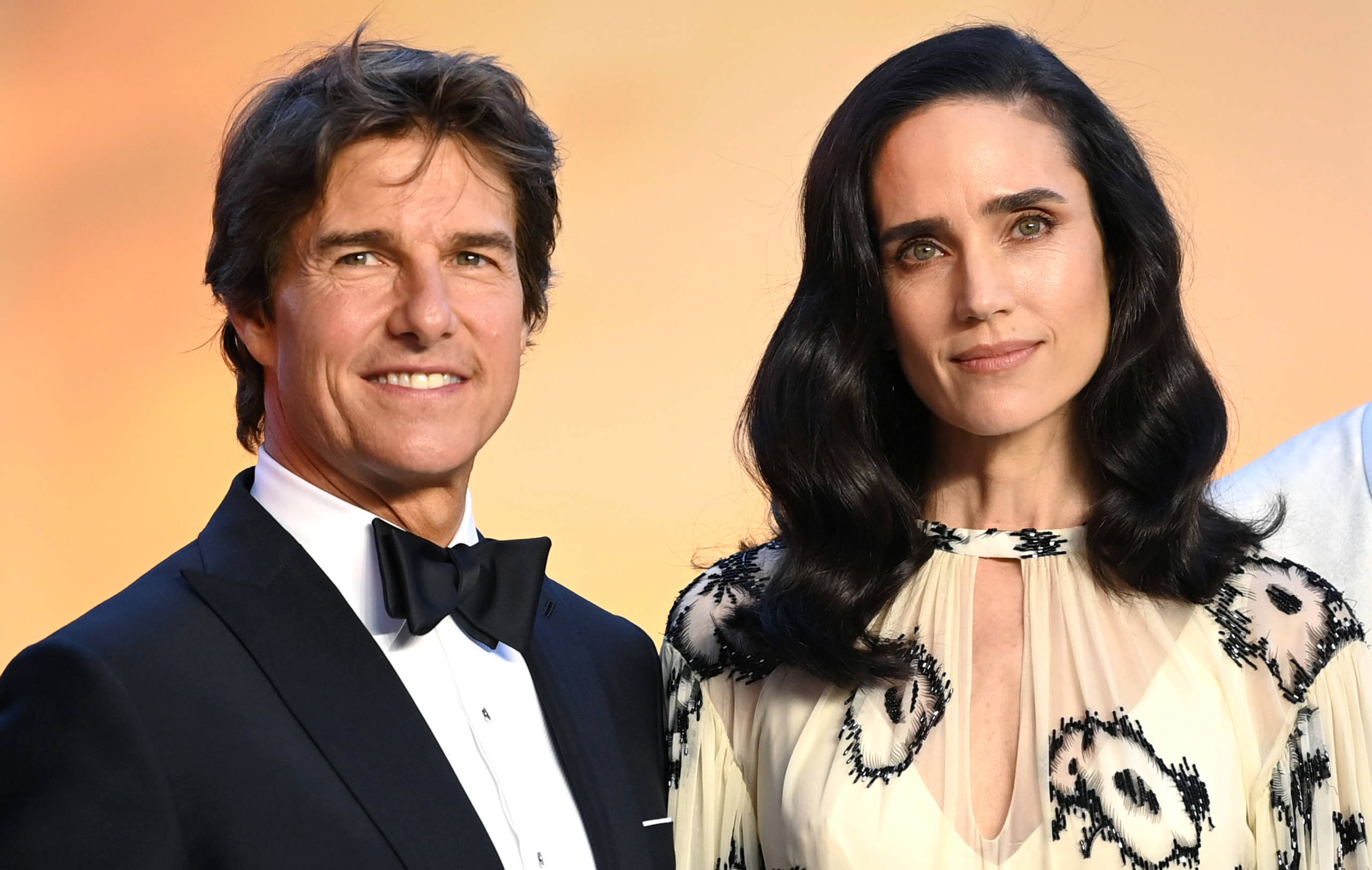 LONDON, ENGLAND - MAY 19: Tom Cruise and Jennifer Connelly attend the Royal Film Performance and UK Premiere of "Top Gun: ...