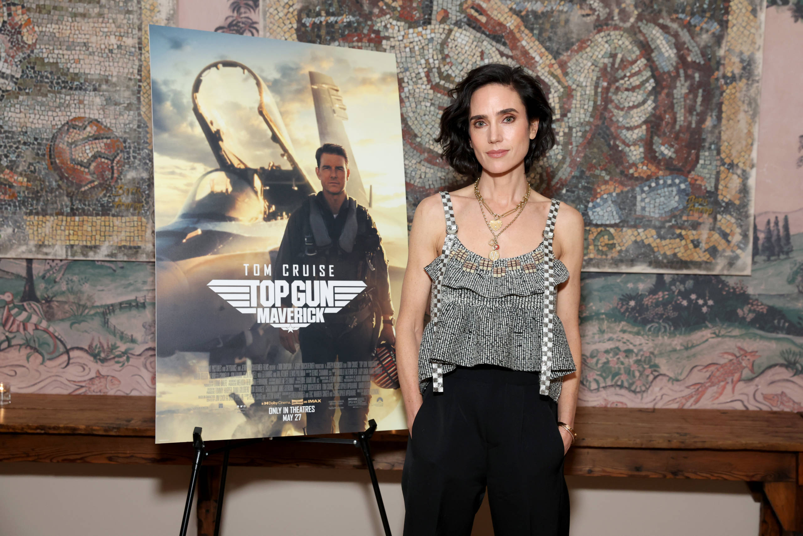 NEW YORK, NEW YORK - NOVEMBER 11: Jennifer Connelly attends a special CAA screening in support of Paramount Pictures' "Top...