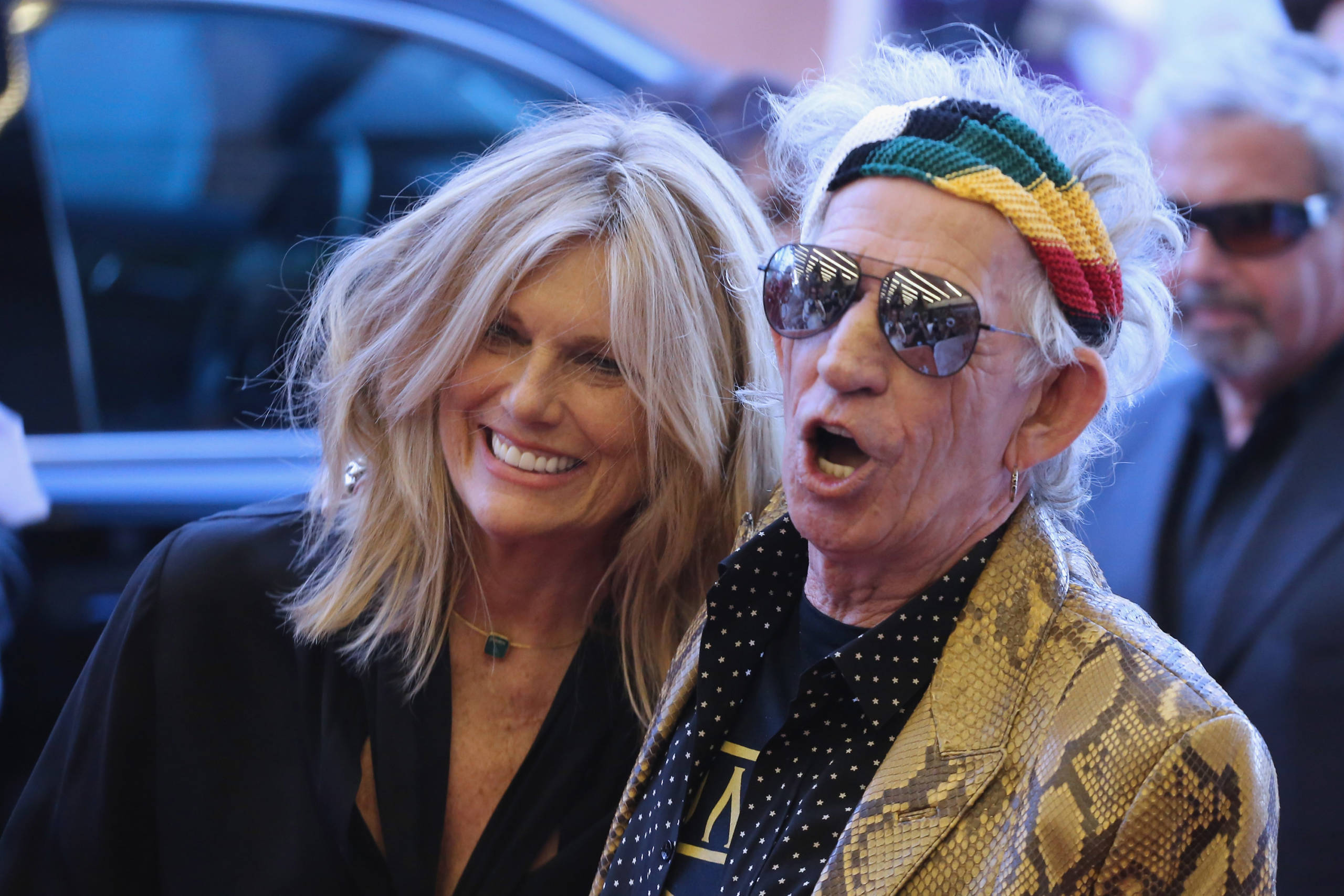 Keith Richards und seine Frau Patti Hansen in Toronto 2015