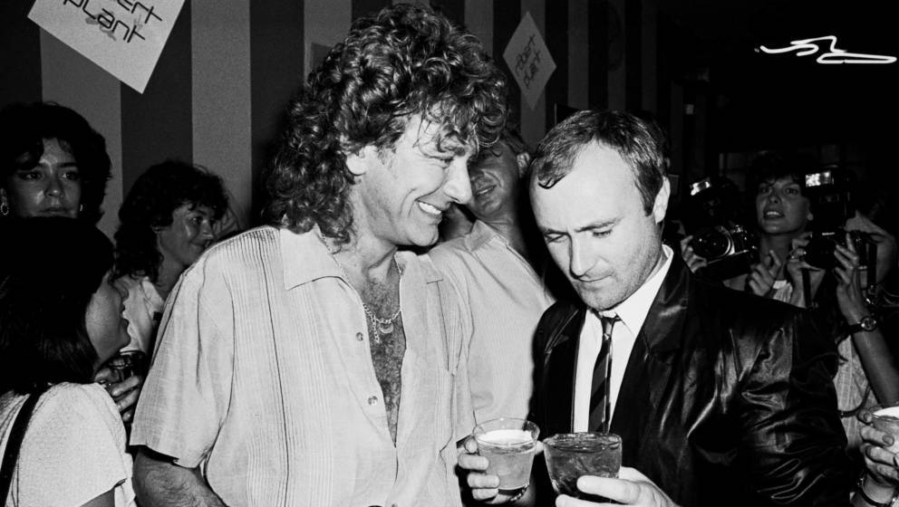 Rober Plant und Phil Collins, New York, 02. September 1983