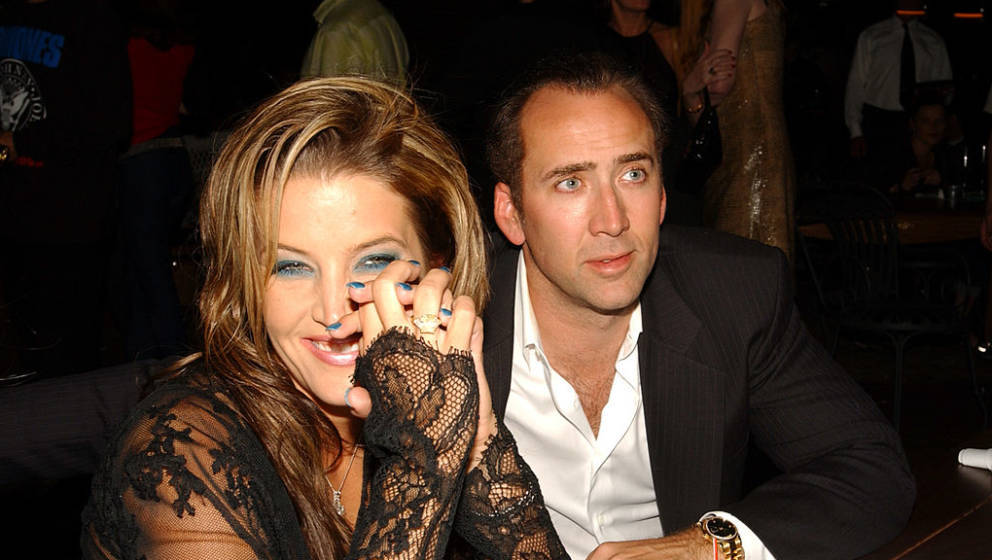 Lisa Marie Presley and Nicolas Cage (Photo by Kevin Mazur/WireImage)