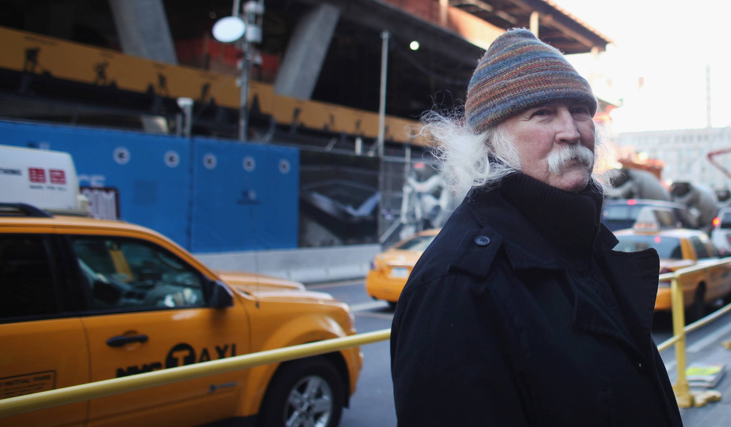 NEW YORK, NY - NOVEMBER 04: Musician David Crosby visits the 'Occupy Wall Street' at Zuccotti Park in the Financial Distri...