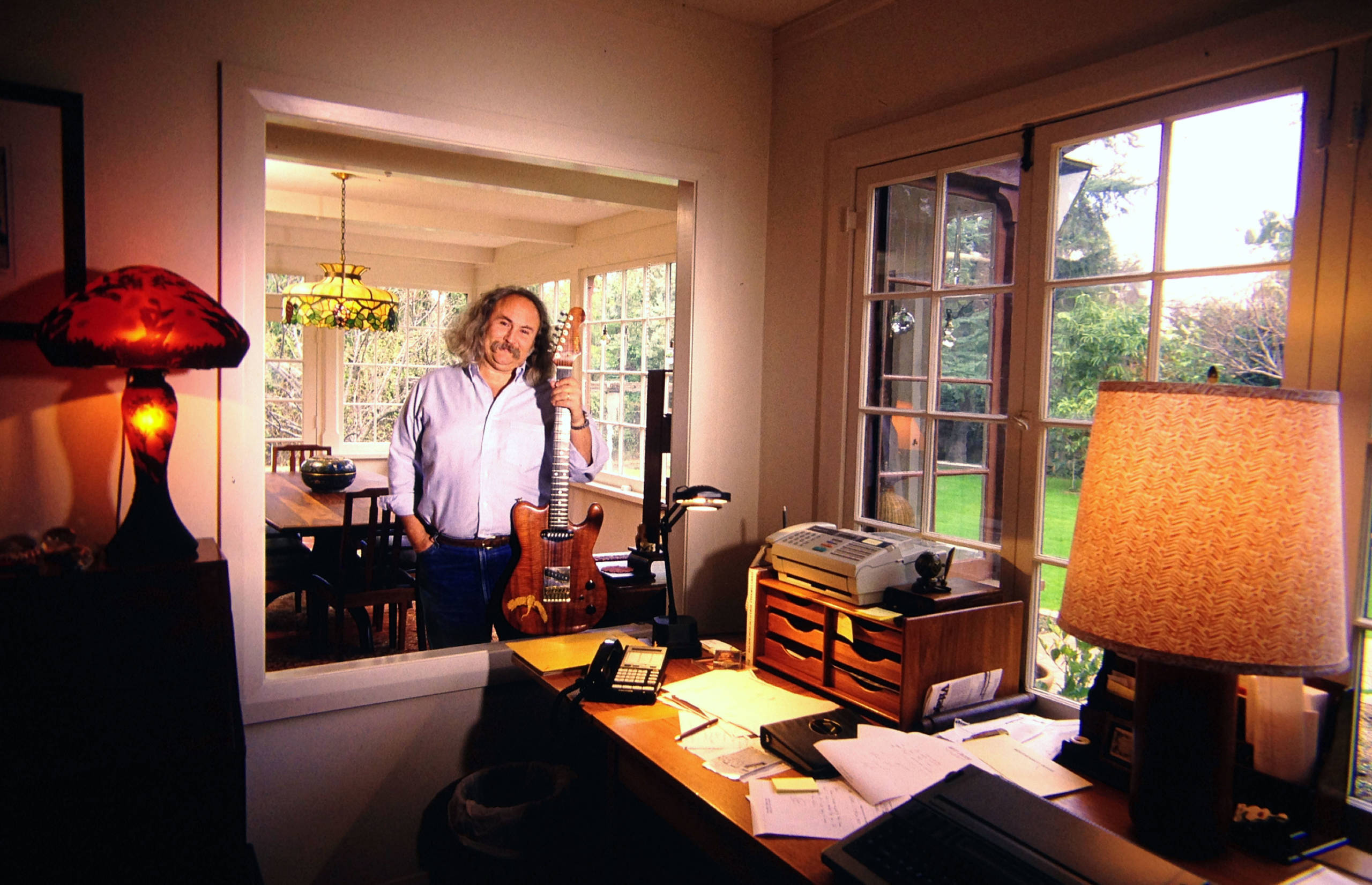SHERMAN OAKS, CA - JUNE 1: David Crosby photographed  just after he had written a book about his lifetime struggle with al...