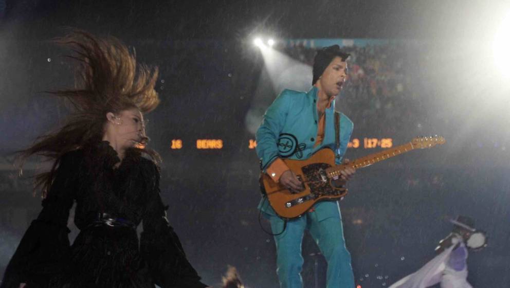 Prince bei der Super Bowl 2007