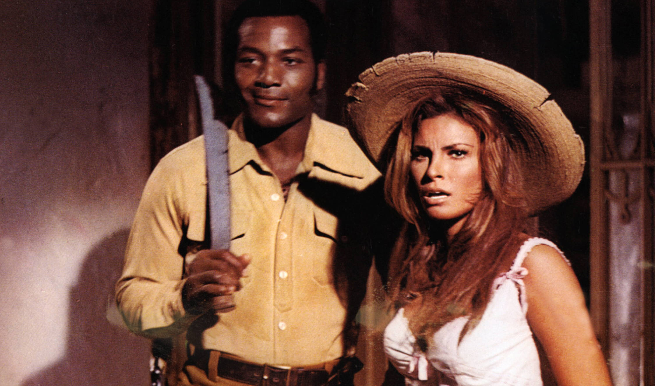 Kino. 100 Gewehre, (ONE HUNDRED RIFLES) USA, 1968, Regie: Tom Gries, JIM BROWN, RAQUEL WELCH, Stichwort: Messer. (Photo by...