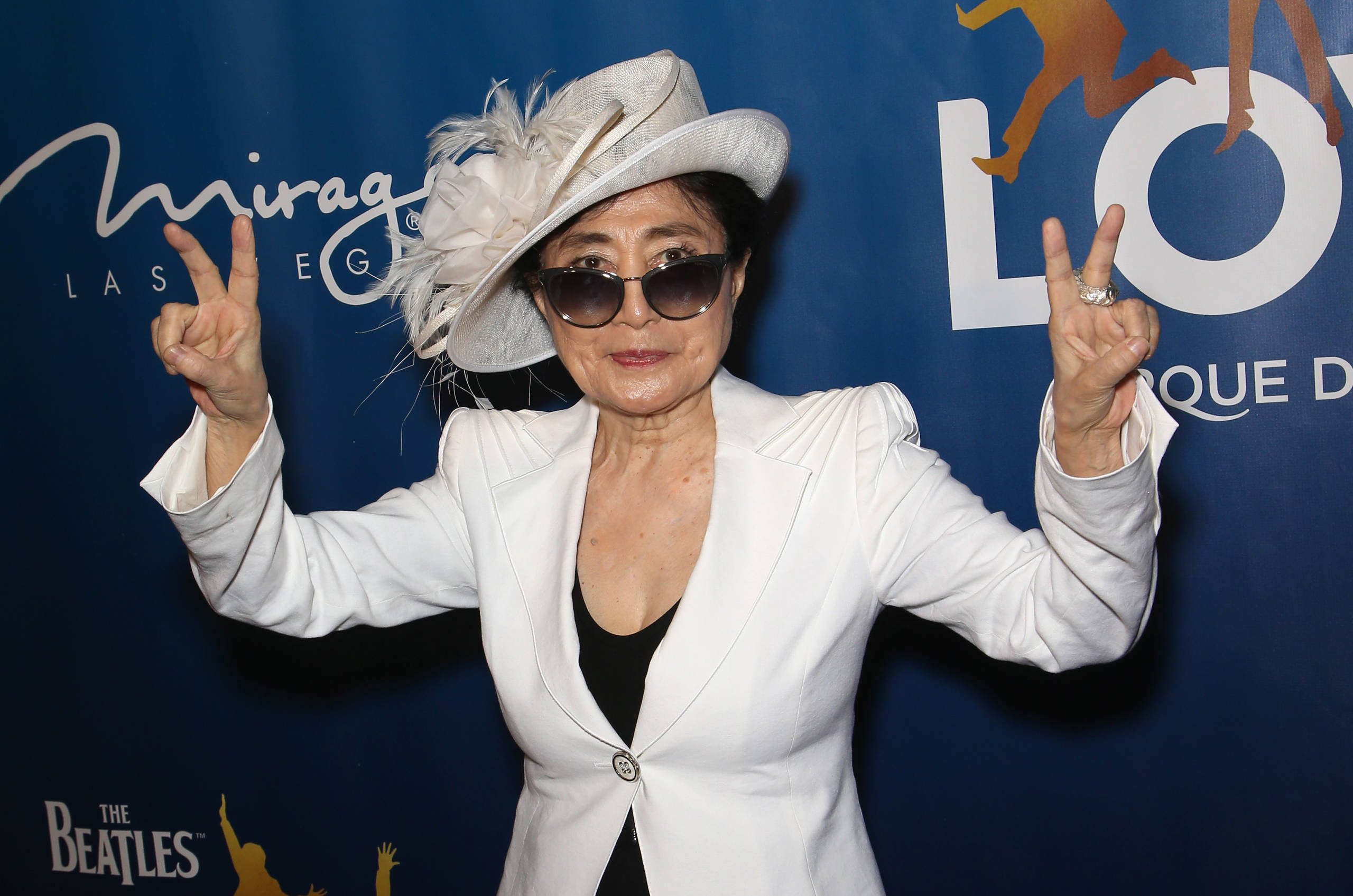 LAS VEGAS, NV - JULY 14:  Artist/singer Yoko Ono attends the 10th anniversary celebration of "The Beatles LOVE by Cirque d...