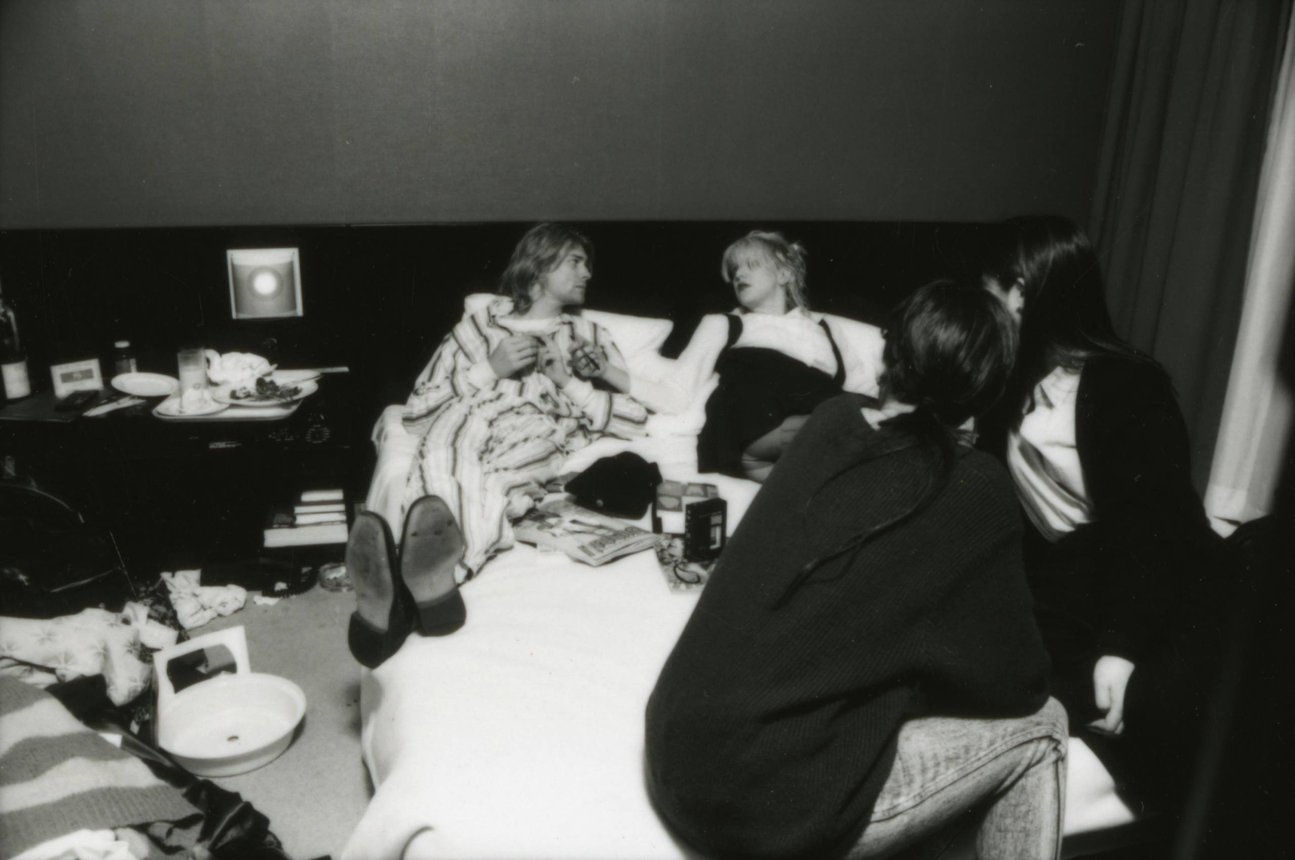 (MANDATORY CREDIT Gutchie Kojima/Shinko Music/Getty Images) American musicians Kurt Cobain of Nirvana and Courtney Love of...