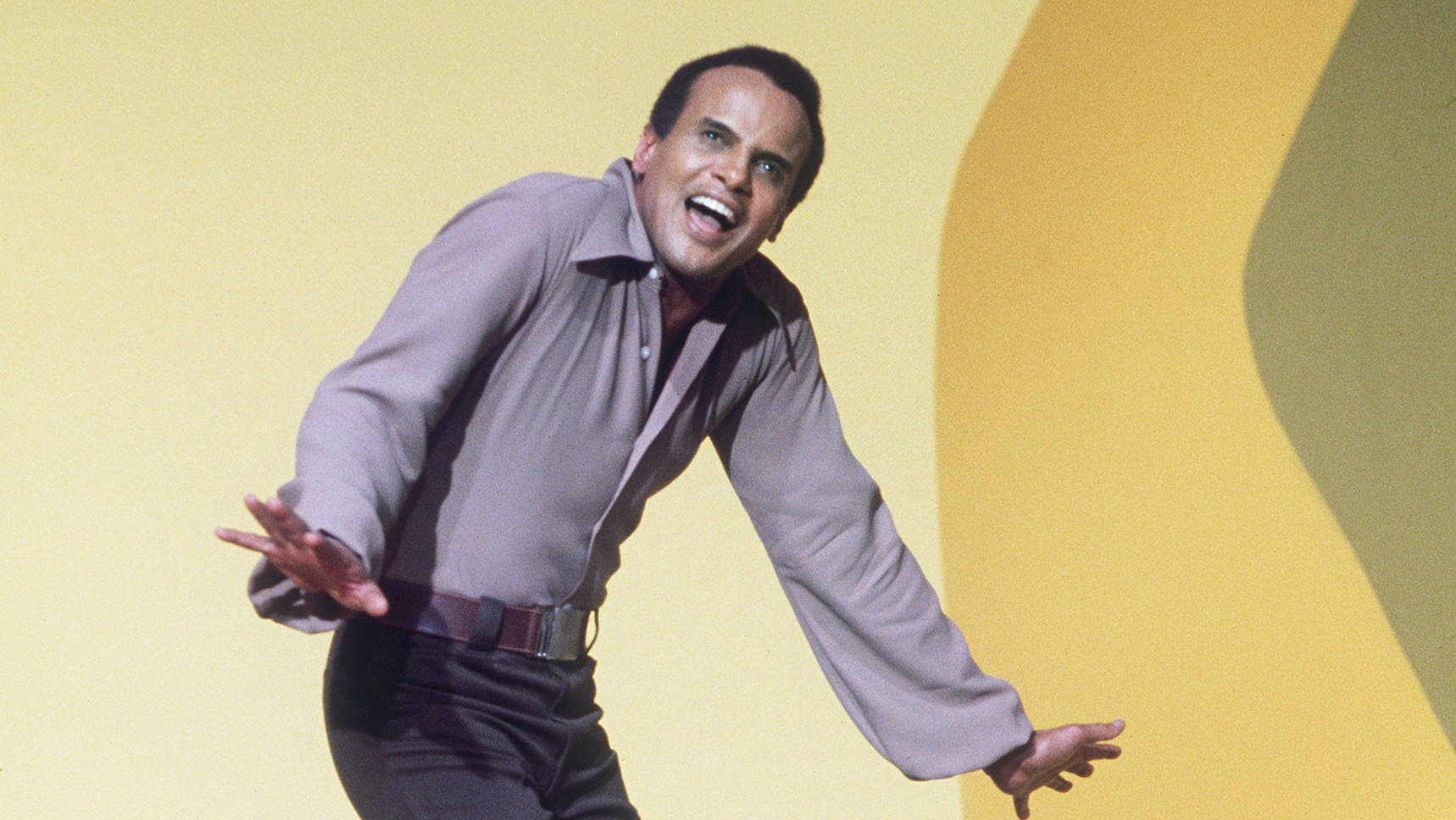 PARIS, FRANCE:  Photo of Americain singer Harry Belafonte taken in november 1969 in Paris during the preparation of a TV s...