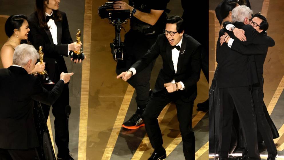 Ke Huy Quan und Harrison Ford treffen auf der Oscar-Bühne aufeinander 
