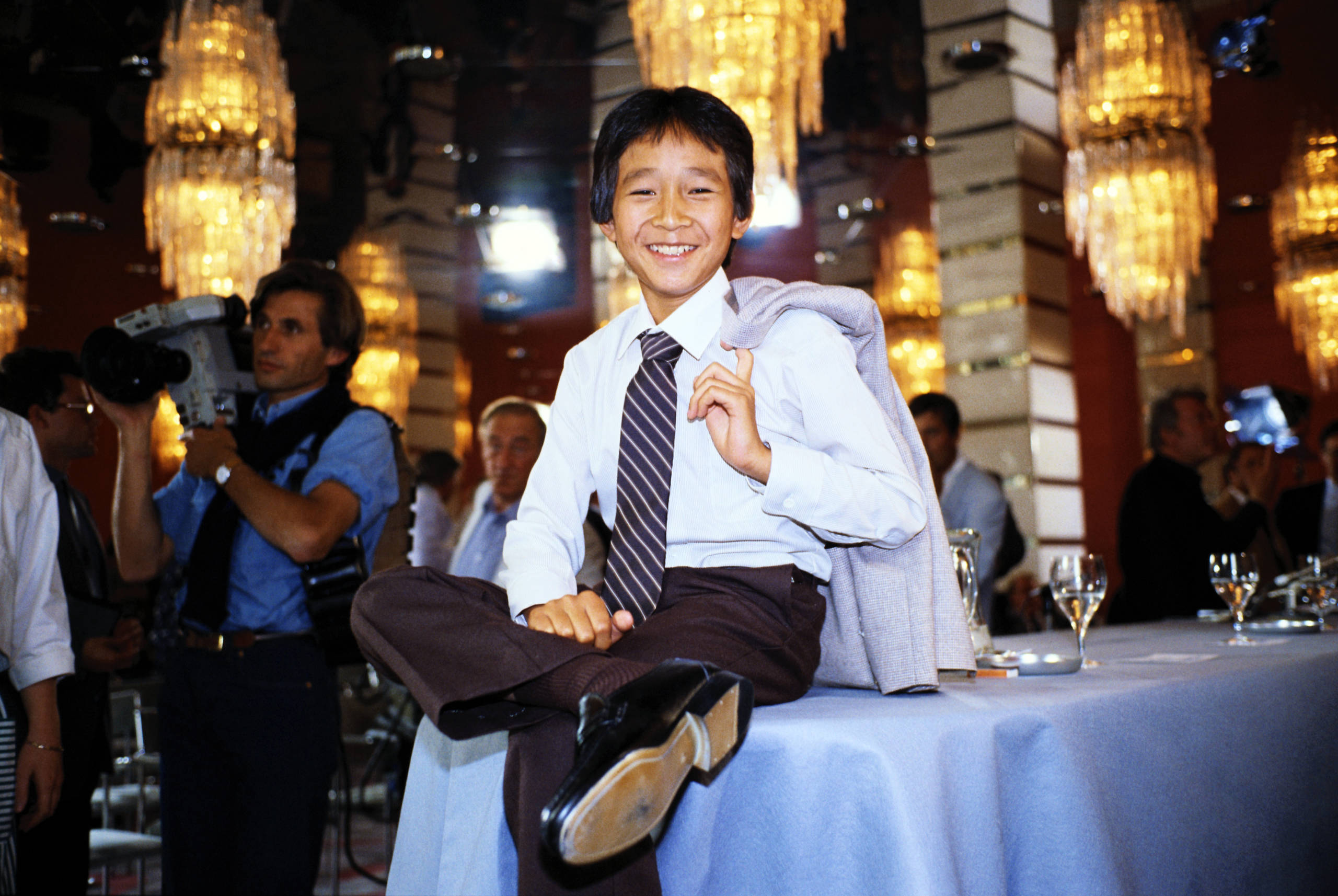 Pressekonferenz zum „Tempel des Todes“. London, Juli 1984