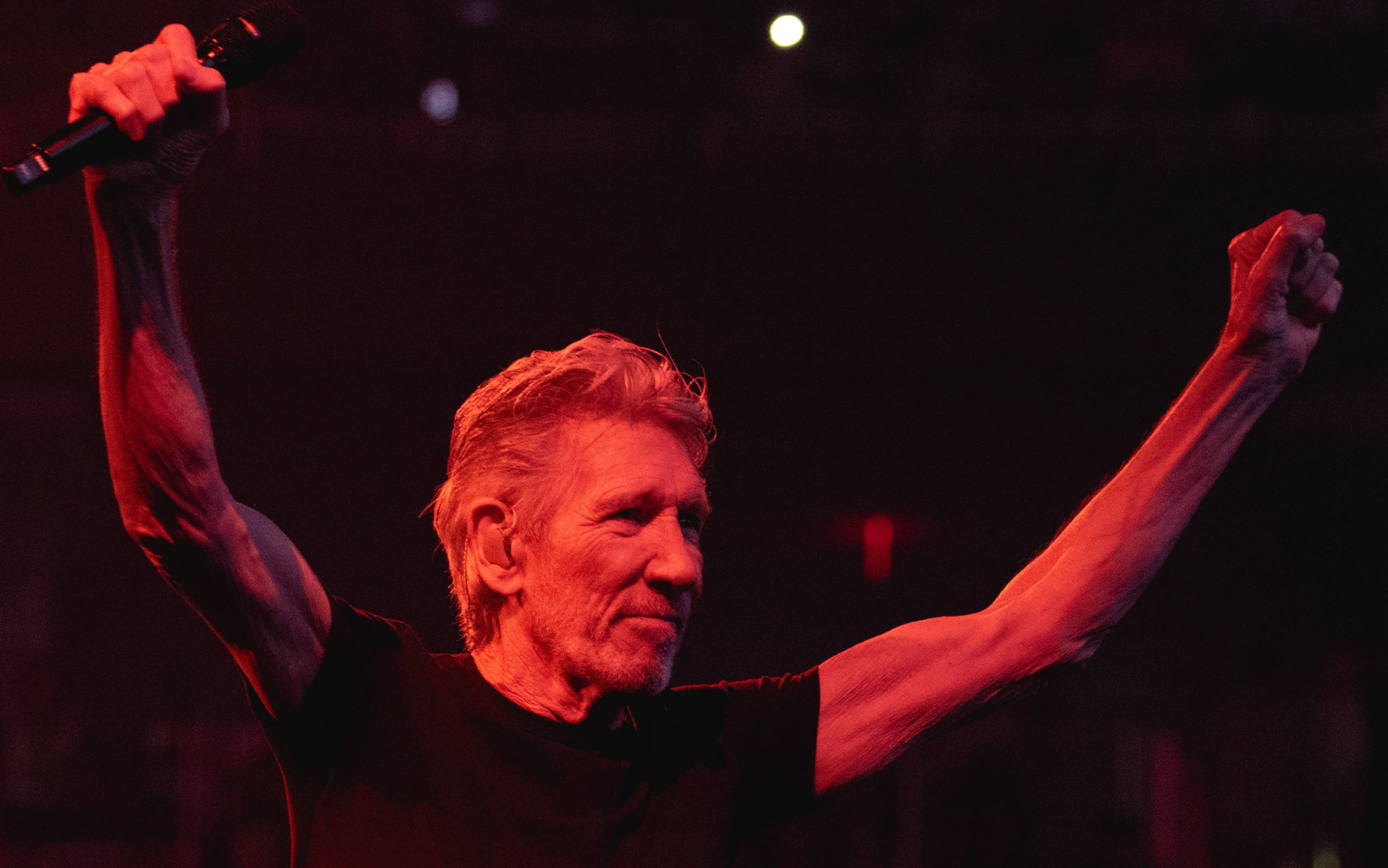 AUSTIN, TEXAS - OCTOBER 06: Roger Waters performs in concert during the "This Is Not a Drill" Tour at the Moody Center on ...
