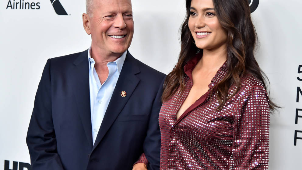 Bruce Willis und Ehefrau Emma Heming Willis bei einer Veranstaltung des 57. New York Film Festivals am 11. Oktober 2019 in Ne