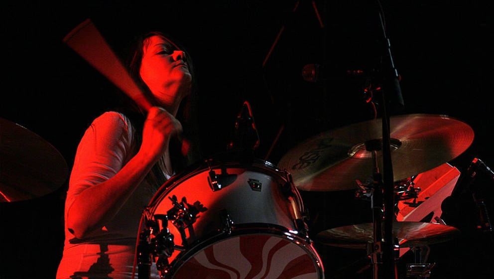 Meg White of The White Stripes during The White Stripes in Concert at Tenda Strisce Theater in Rome - June 6, 2007 at Tenda S