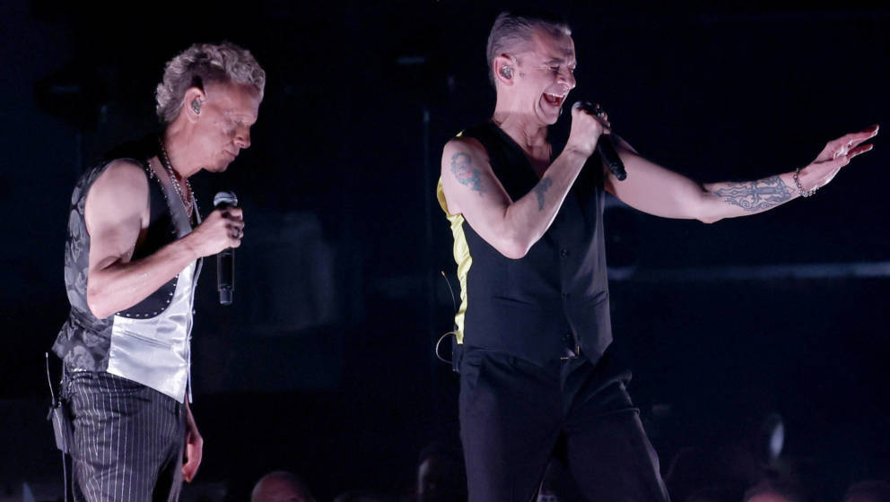 Gute Laune beim Tourauftakt: Martin Gore und Dave Gahan von Depeche Mode