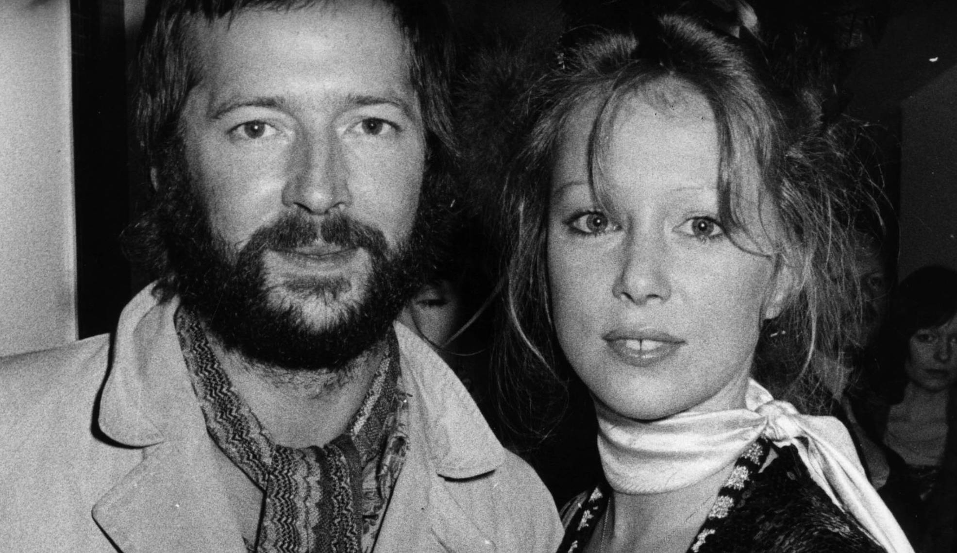 British blues-rock guitarist Eric Clapton and his girlfriend fashion model Patti Boyd, ex-wife of ex-Beatle George Harriso...