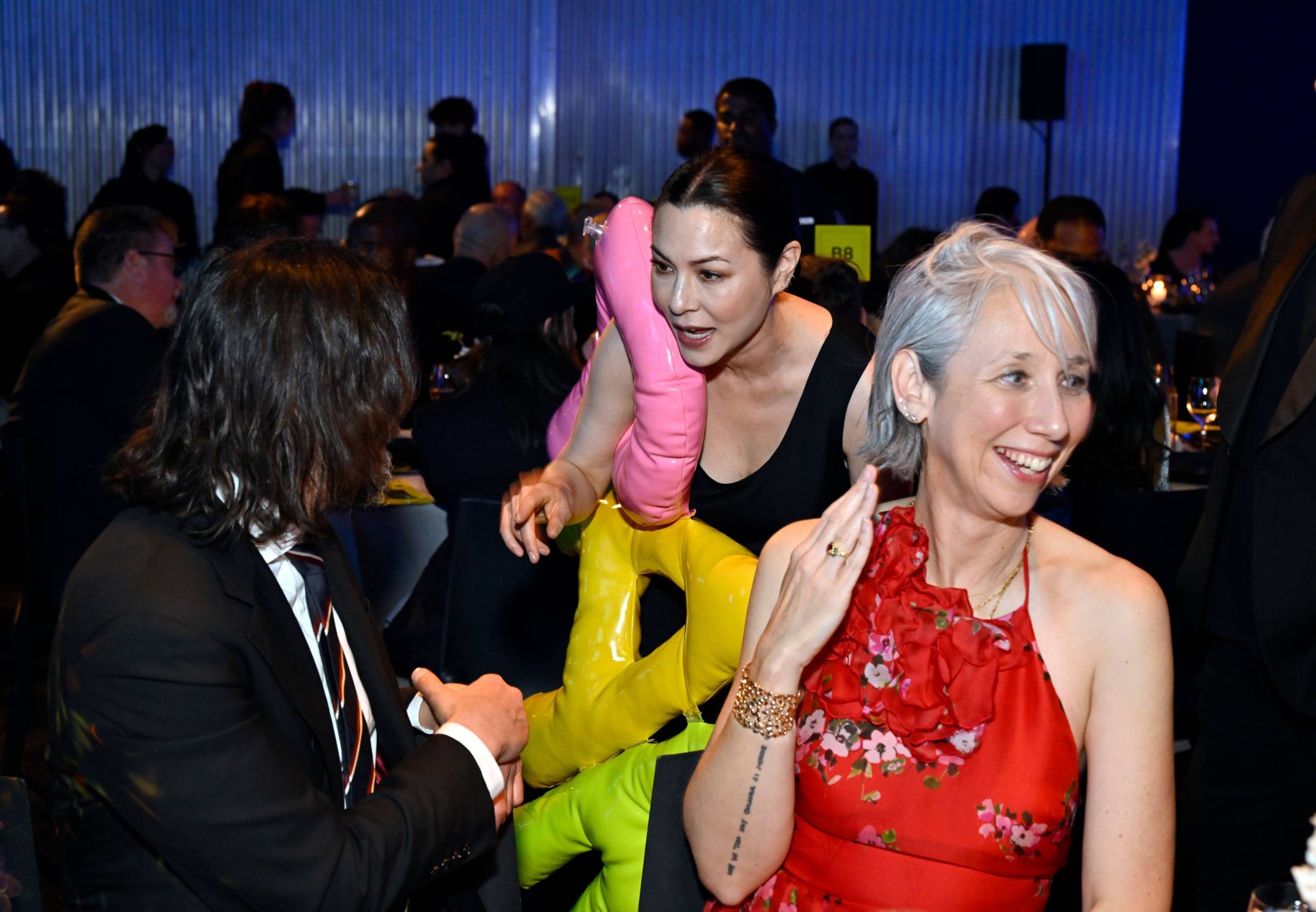 (L-R) Keanu Reeves, China Chow und Alexandra Grant