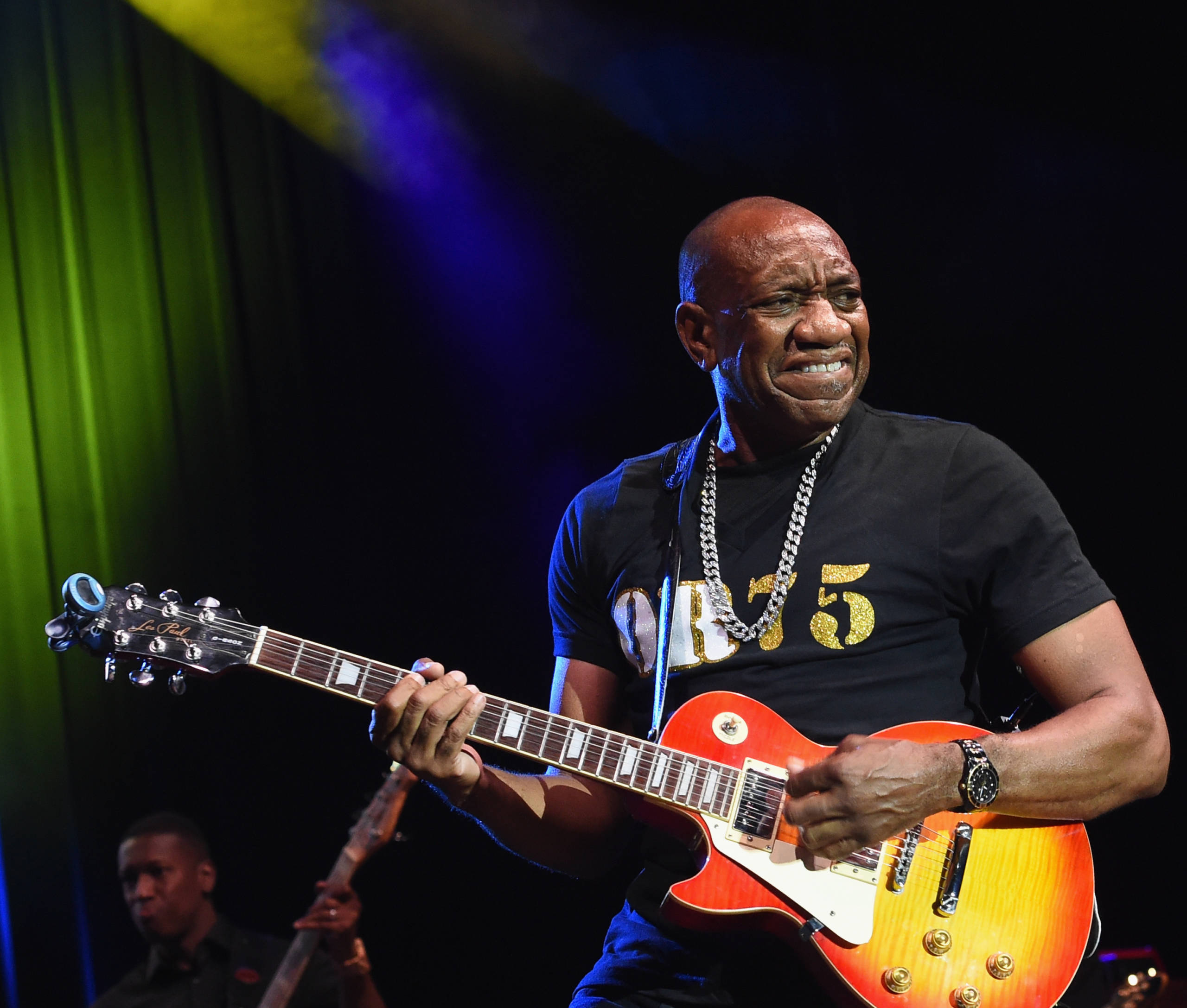 Otis Redding III. performt auf dem Konzert zum 75. Geburtstag seines Vaters, Otis Redding, in Macon, Georgia am 11. Septem...