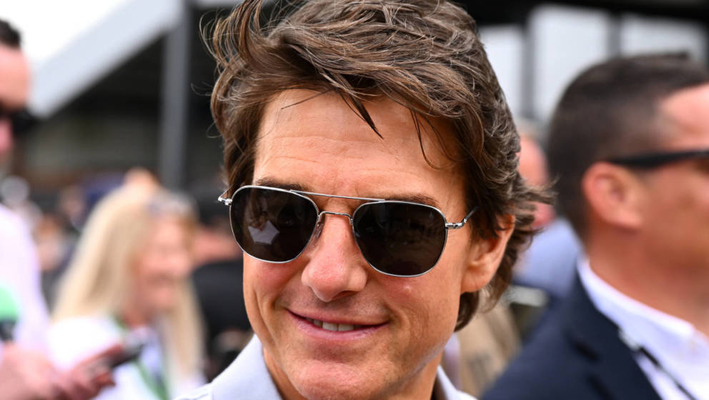 Tom Cruise beim Grand Prix von Großbrittanien in Northhampton am 3. Juli 2022.