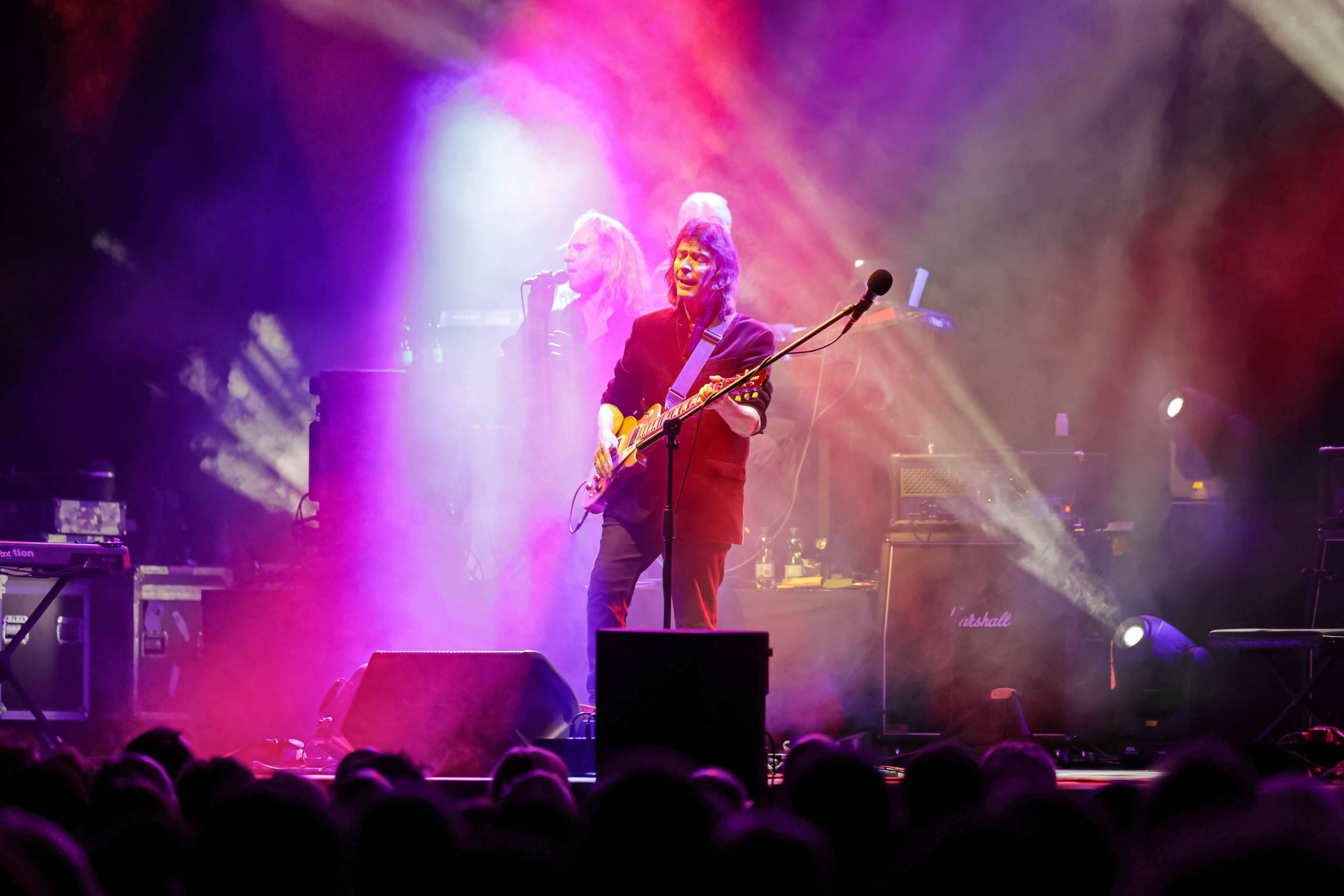 BERLIN, GERMANY - APRIL 26:  Steve Hackett performs live on stage during a concert at the Verti Music Hall on April 26, 20...