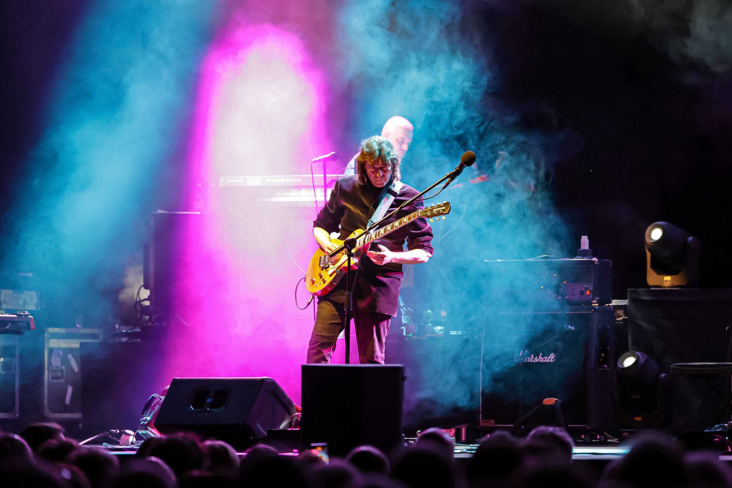 BERLIN, GERMANY - APRIL 26:  Steve Hackett performs live on stage during a concert at the Verti Music Hall on April 26, 20...