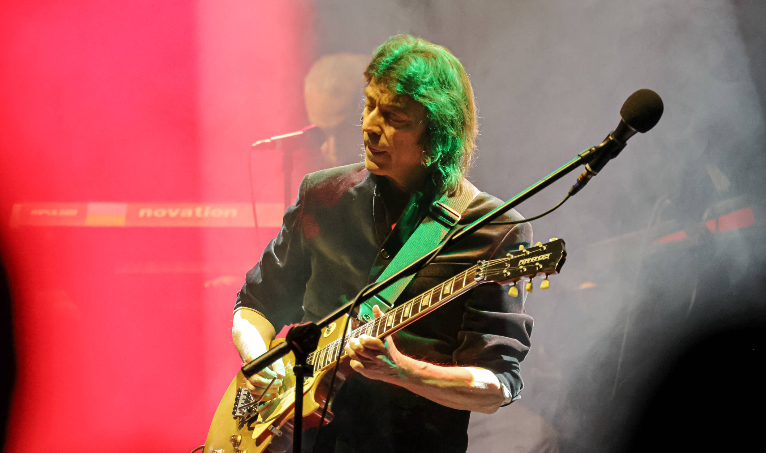 BERLIN, GERMANY - APRIL 26:  Steve Hackett performs live on stage during a concert at the Verti Music Hall on April 26, 20...