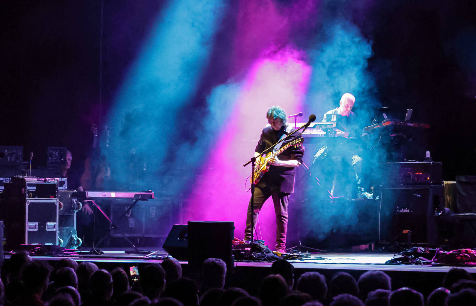 BERLIN, GERMANY - APRIL 26:  Steve Hackett performs live on stage during a concert at the Verti Music Hall on April 26, 20...