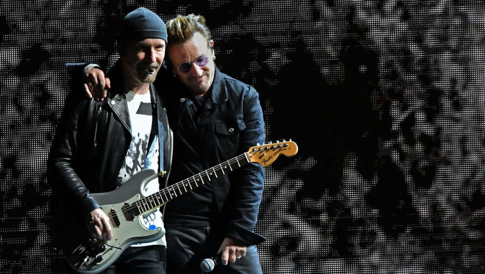 Ein Team, das sich perfekt ergänzt: The Edge und Bono von U2