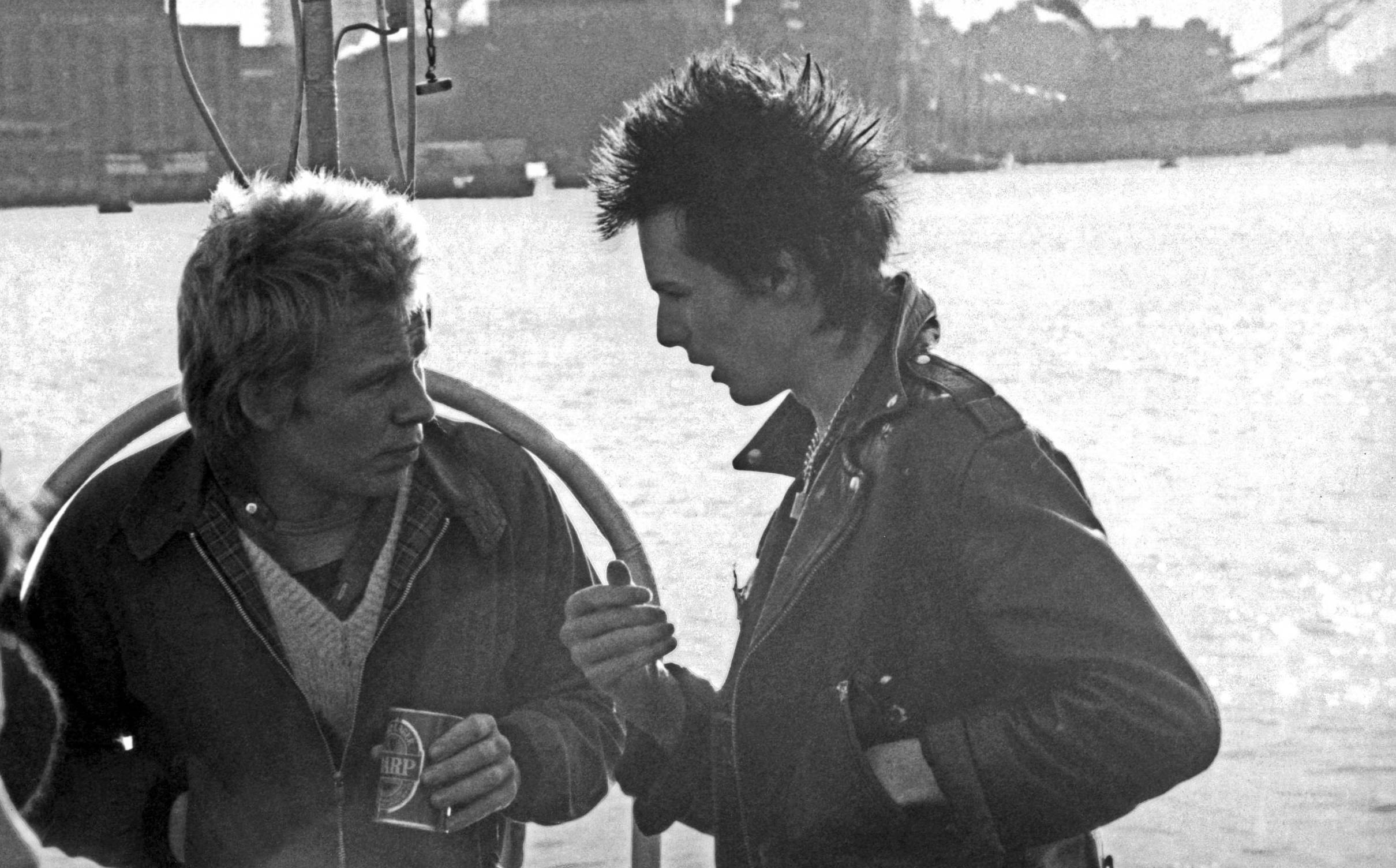 LONDON - JUNE 1977: Paul Cook (left) and Sid Vicious (John Ritchie - 1957 - 1979) of English punk rock band the Sex Pistol...