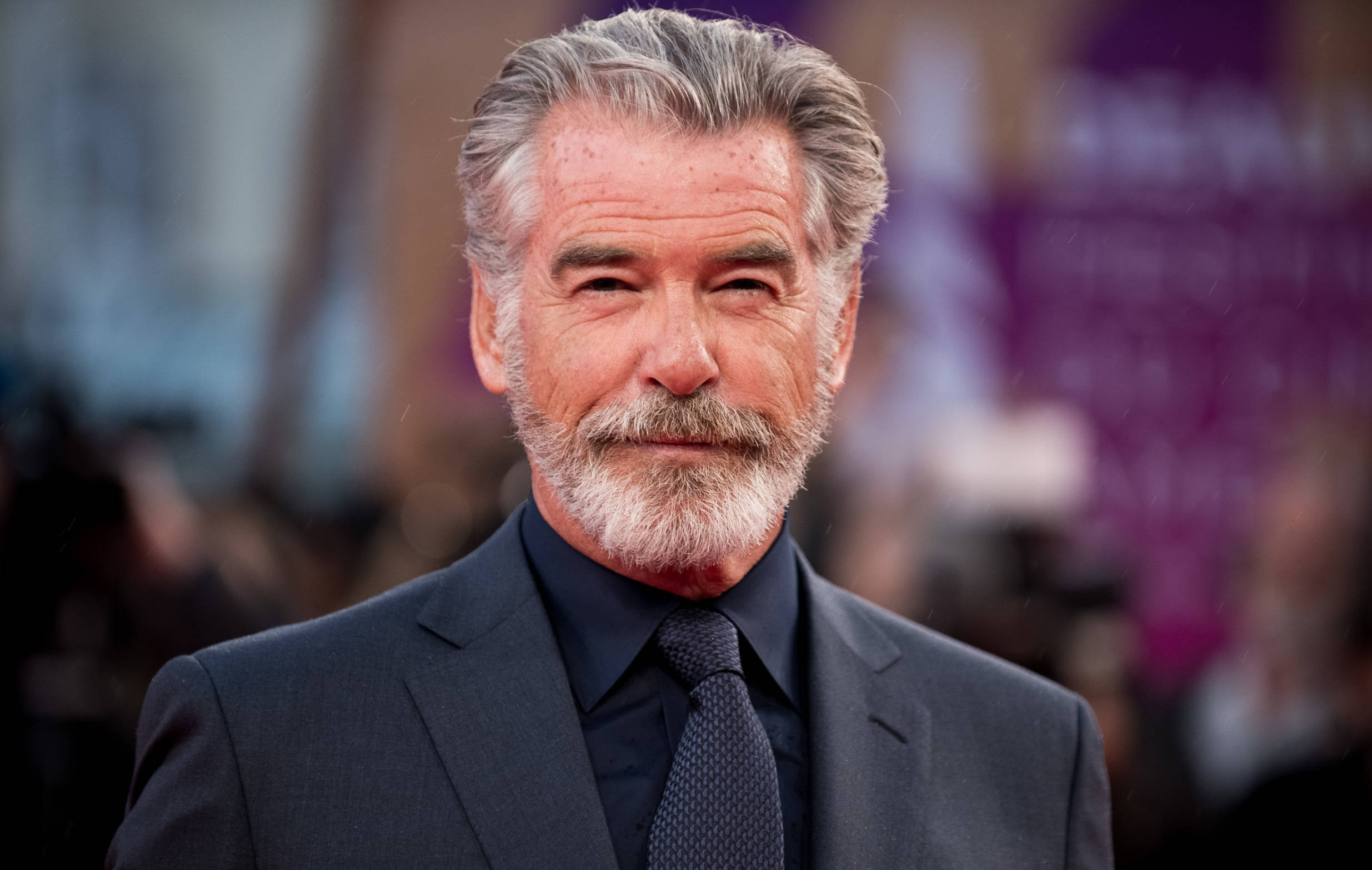 DEAUVILLE, FRANCE - SEPTEMBER 06: Pierce Brosnan arrives at the Opening Ceremony during the 45th Deauville American Film F...