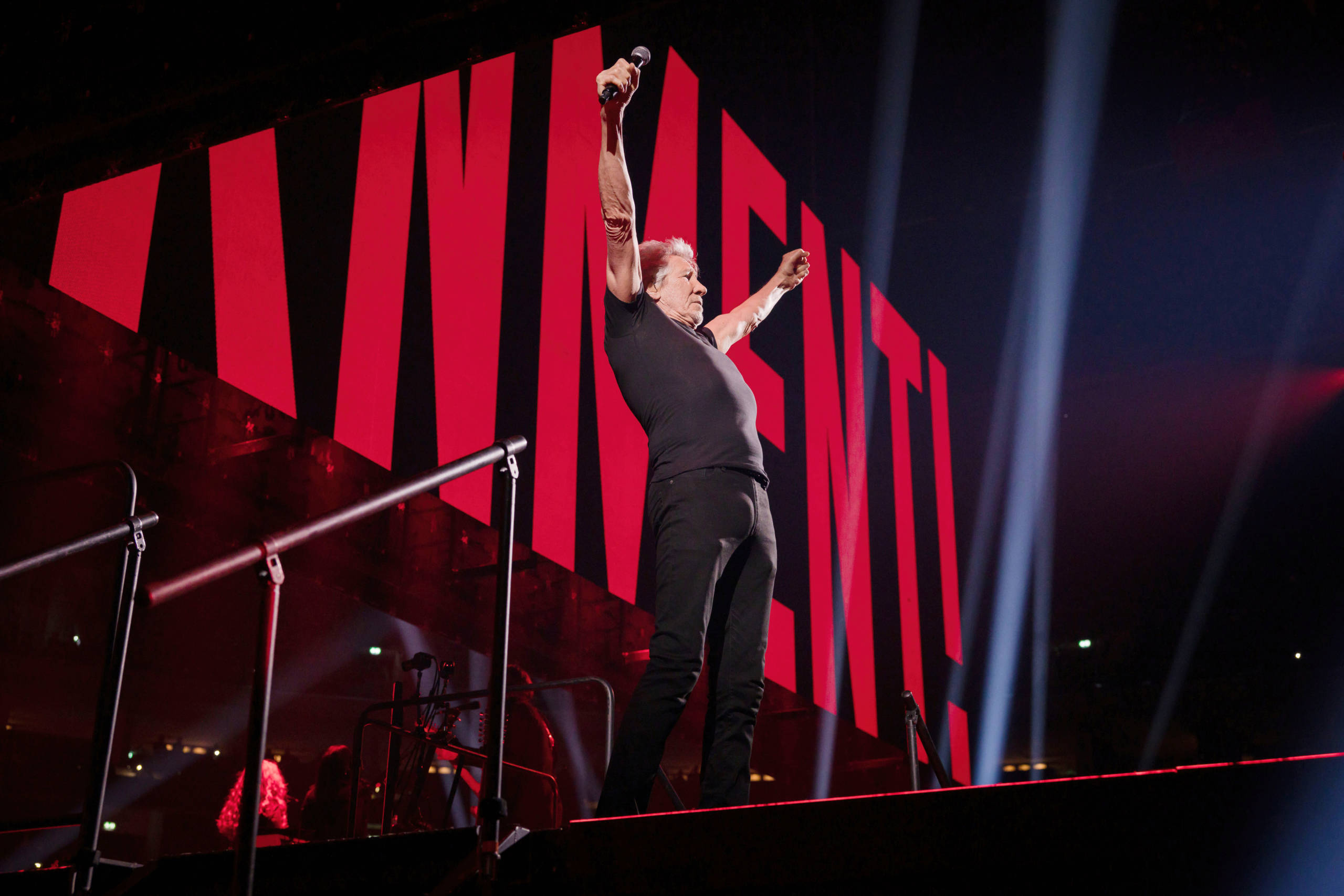 BERLIN, GERMANY - MAY 17: British singer Roger Waters performs live on stage during a concert at the Mercedes-Benz Arena o...