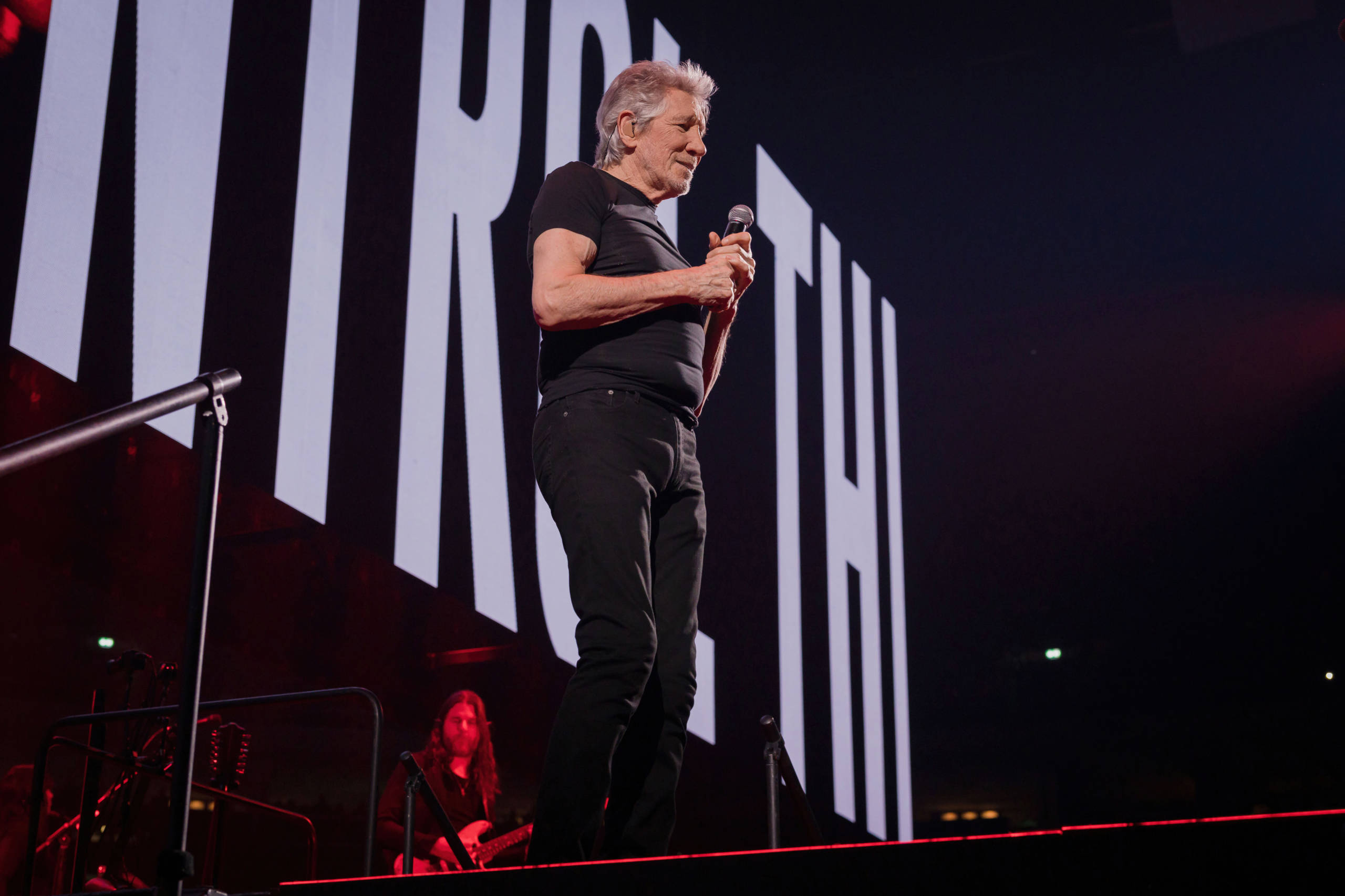 BERLIN, GERMANY - MAY 17: British singer Roger Waters performs live on stage during a concert at the Mercedes-Benz Arena o...