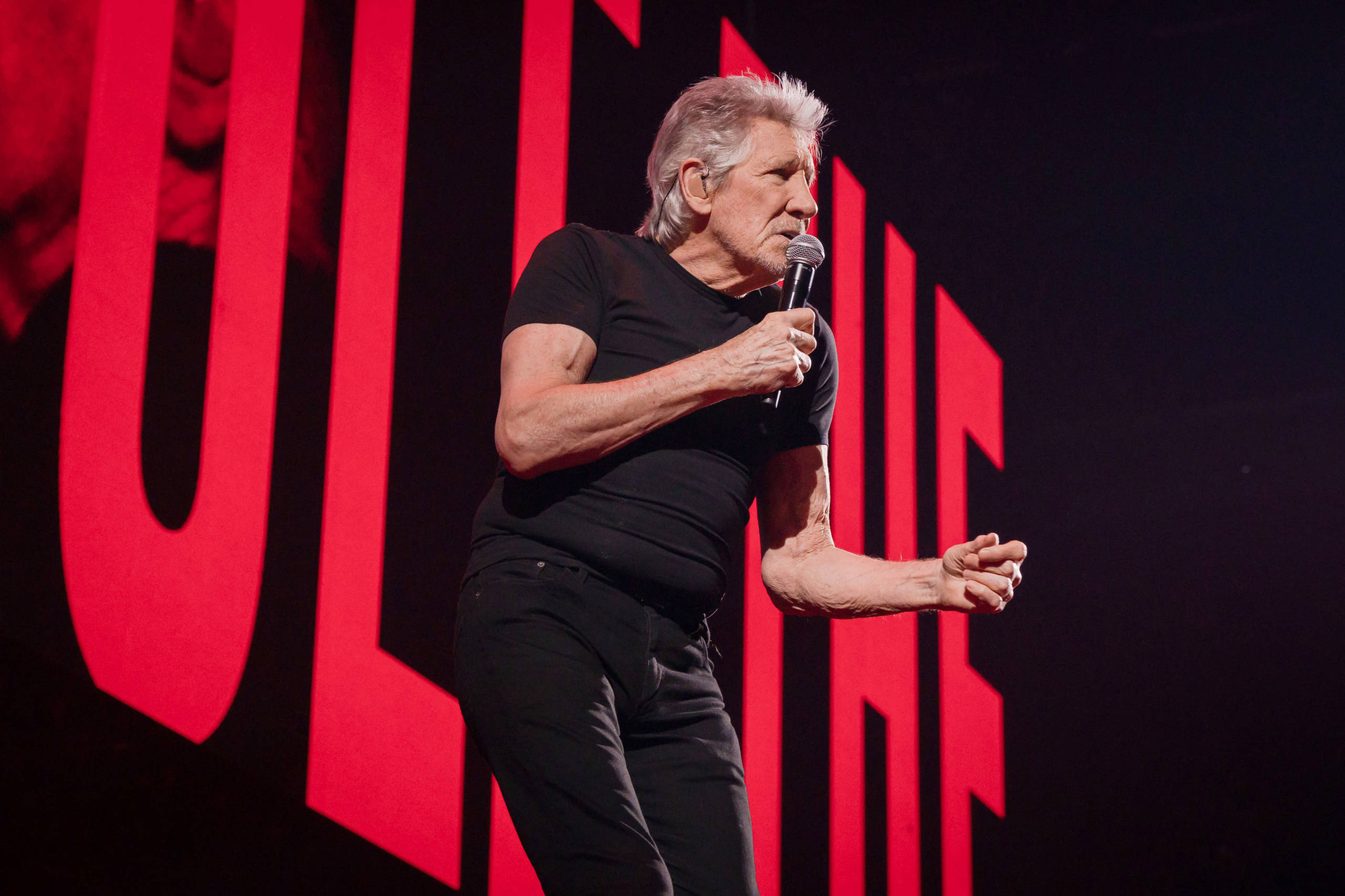 BERLIN, GERMANY - MAY 17: British singer Roger Waters performs live on stage during a concert at the Mercedes-Benz Arena o...