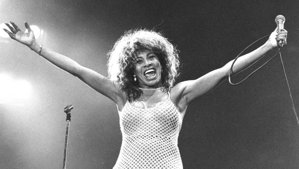 Tina Turner live on stage at Wembley 1990 (Photo by Dave Hogan)