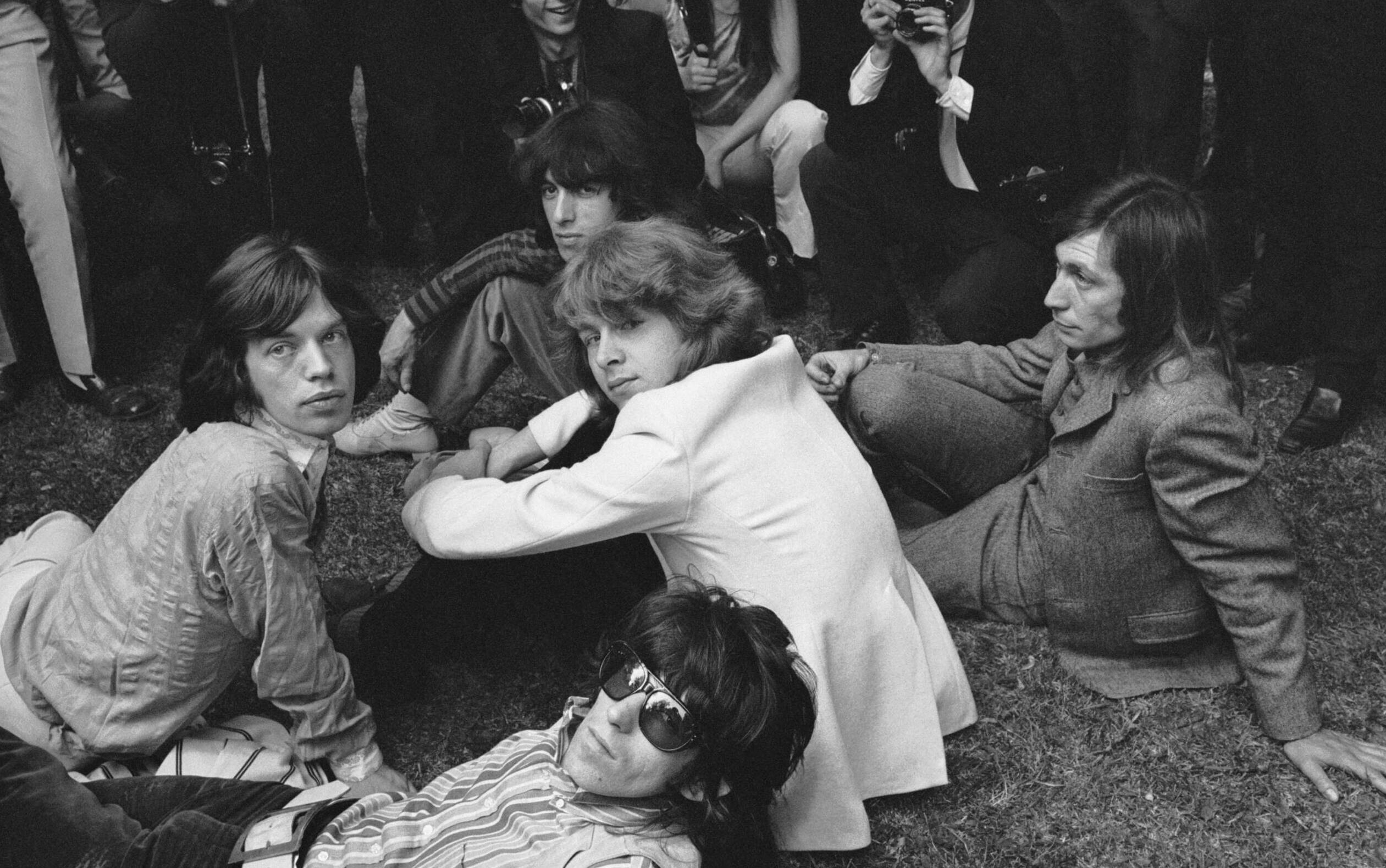 The Rolling Stones hold a photo call in Hyde Park with new guitarist Mick Taylor who has replaced Brian Jones, 12th June 1...