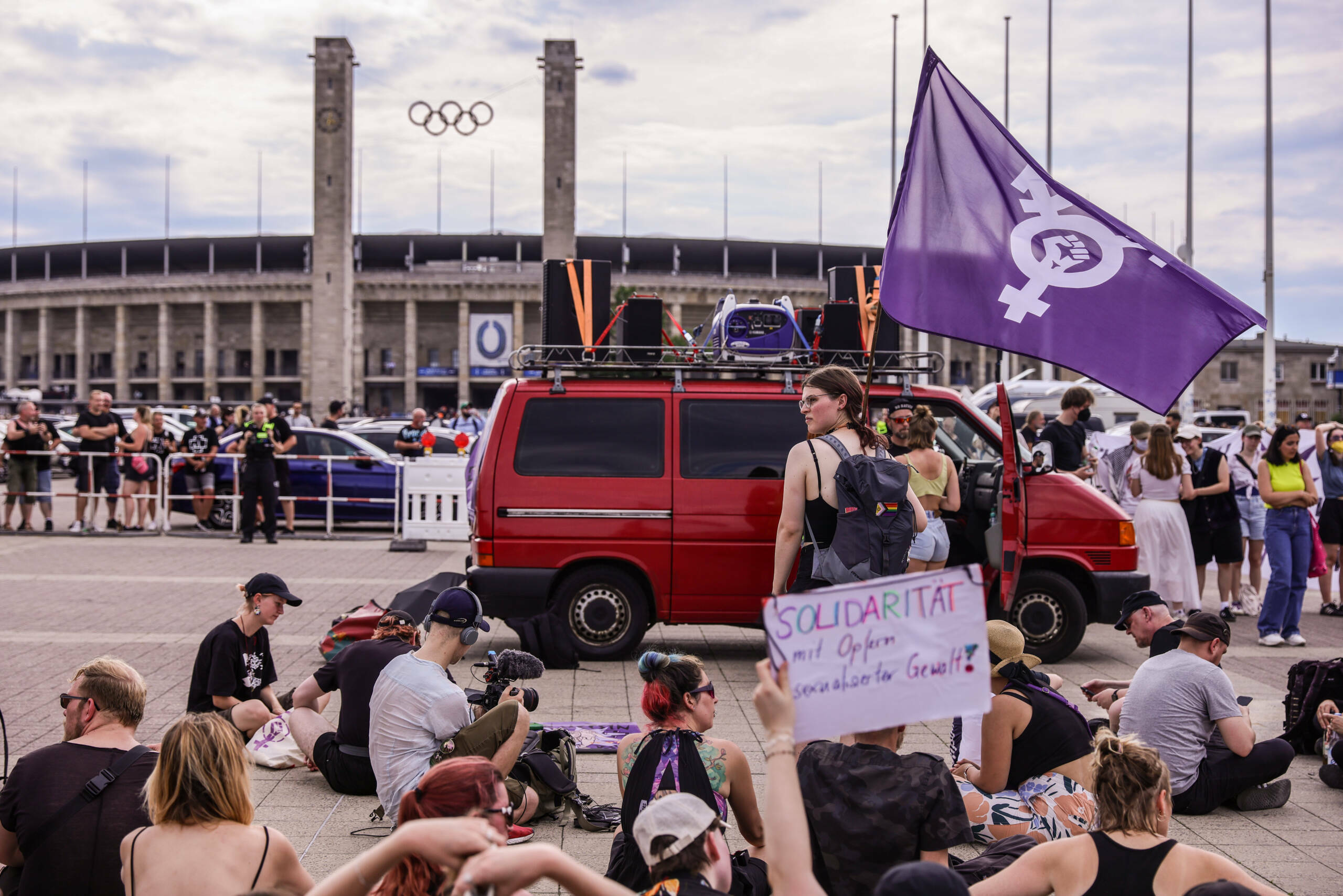 Die Proteste verliefen friedlich.