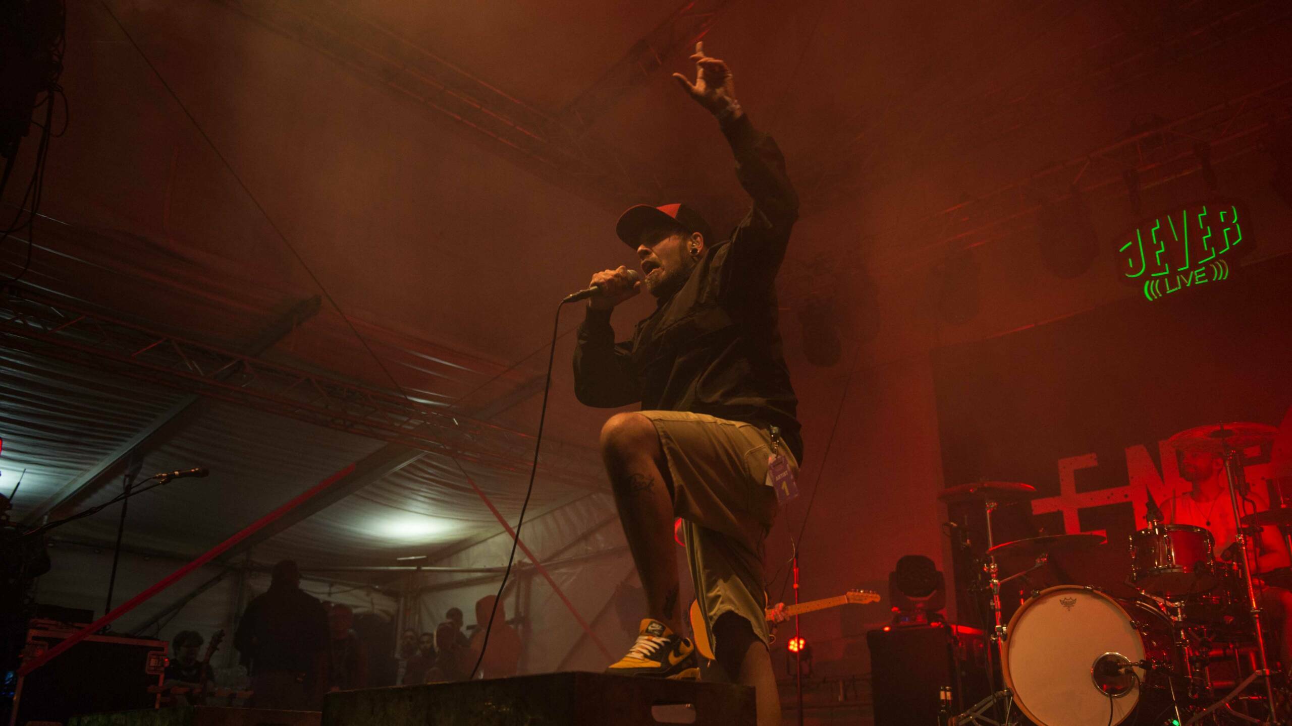 20.07.2023, Seeflughafen Nordholz, Cuxhaven, GER, Deichbrand Festival 2023, im Bild
"ENGST"
Foto © Rojahn