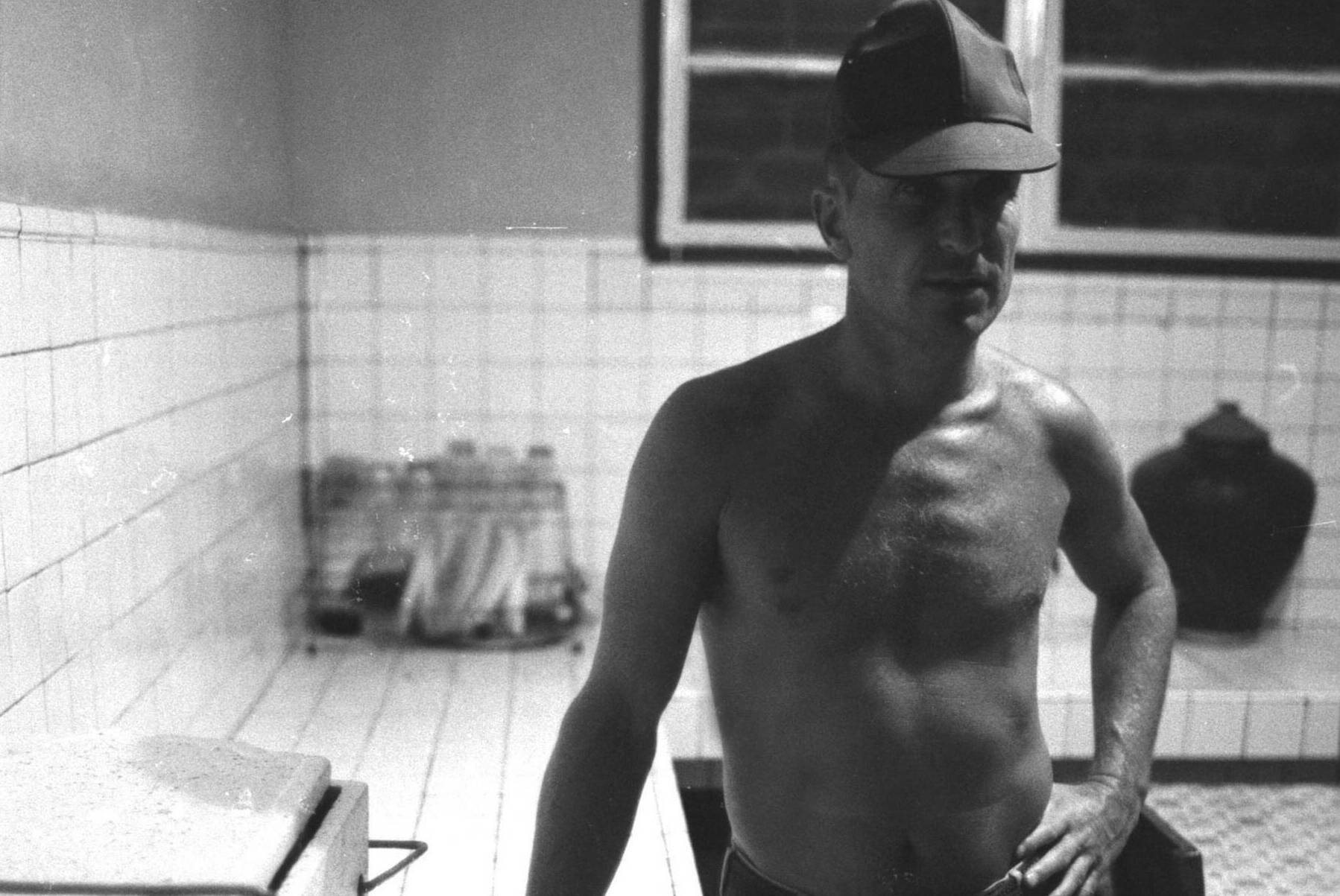 025412 29: Actor Robert Duvall on the set of Francis Ford Coppola's Vietnam War epic "Apocalypse Now," during break in fil...