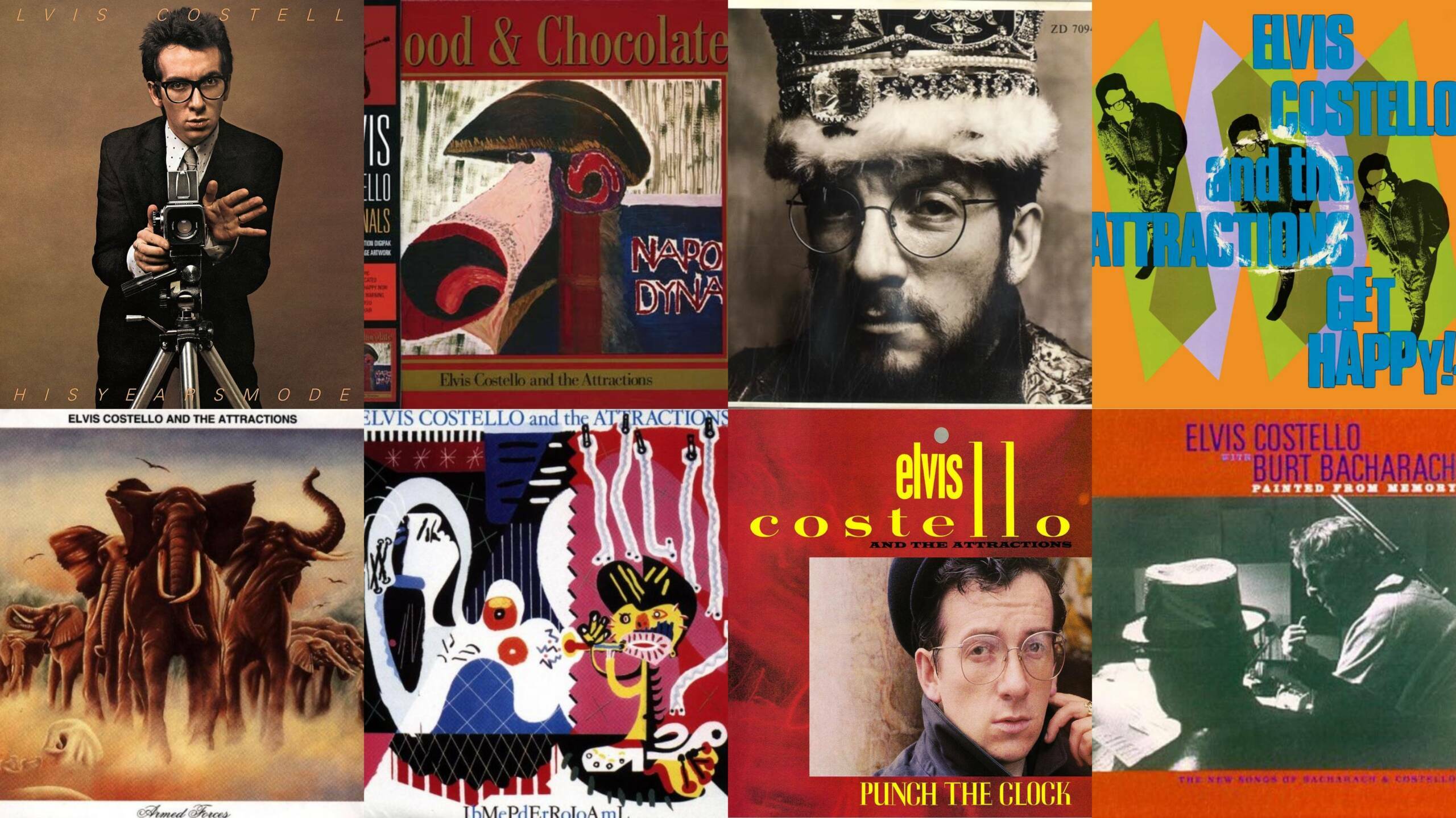 Die größten Alben von Elvis Costello auf einen Blick