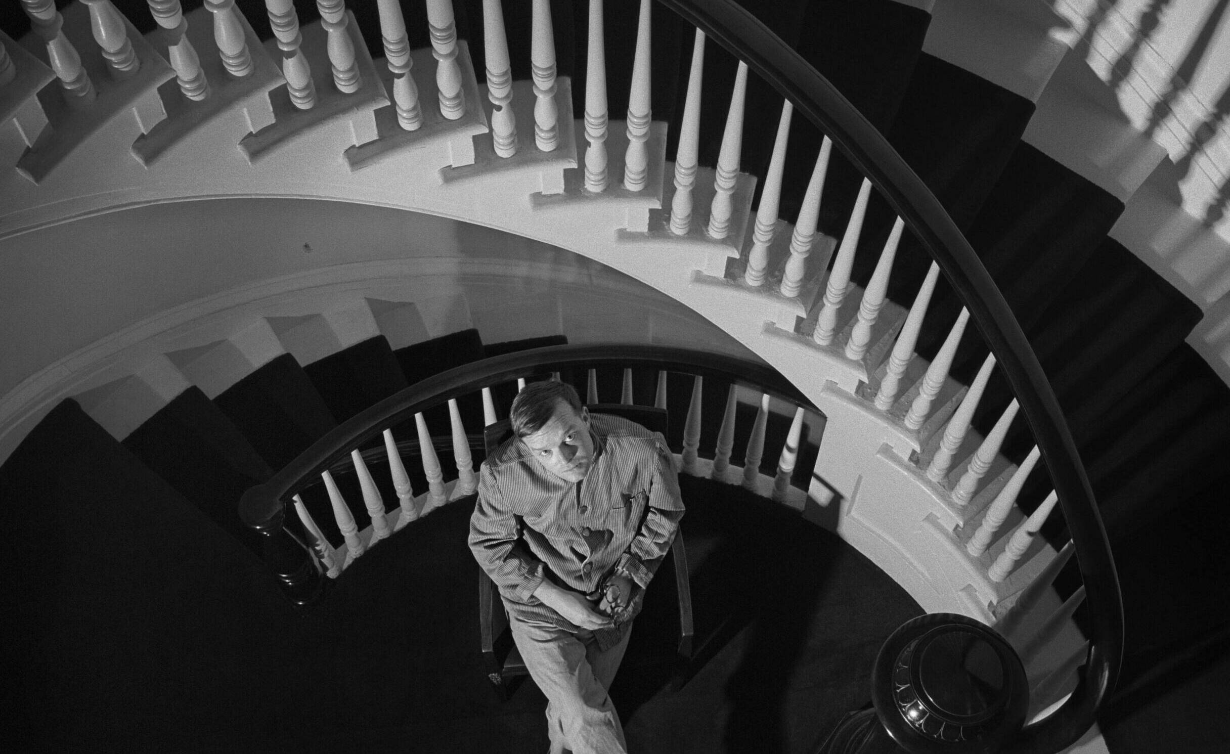 BROOKLYN, NY - MARCH 1958:  Writer Truman Capote poses for a portrait in the house he lived in at 70 Willow Street  where ...
