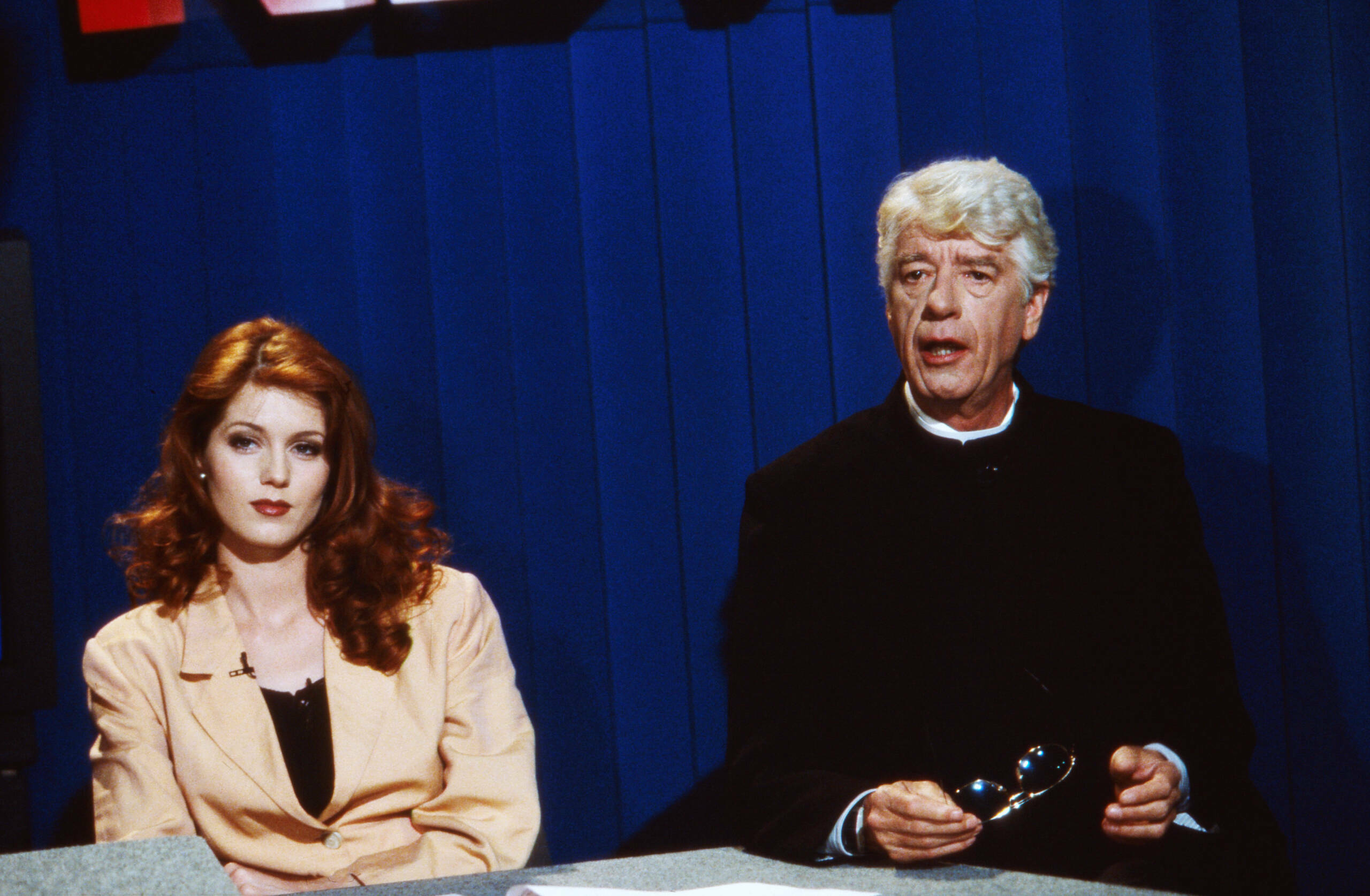 RTL Samstag Nacht, Comedyshow, Deutschland 1993 - 1998, Sendung vom 26. Februar 1995, mit dabei: Esther Schweins, Rudi Car...