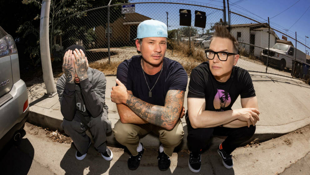 blink-182: Travis Barker, Tom DeLonge und Mark Hoppus (von links)