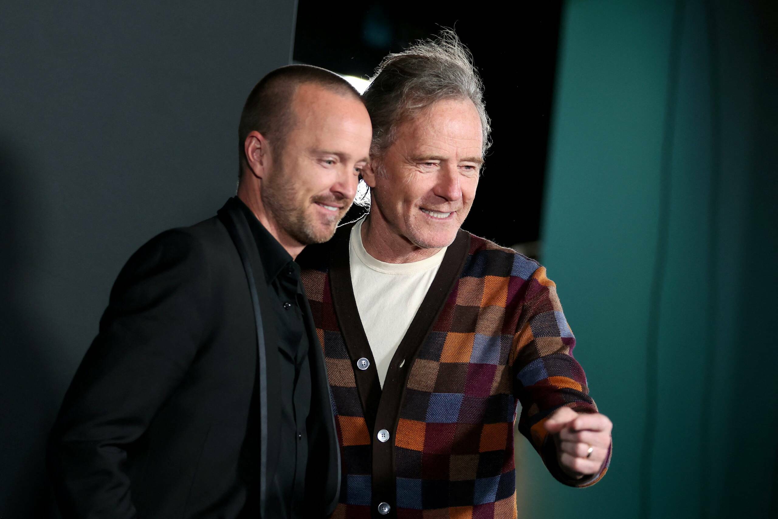 Aaron Paul (L) und Bryan Cranston